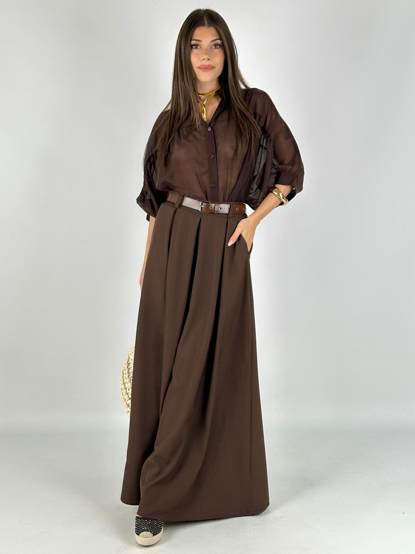 Camicia Dorah marrone