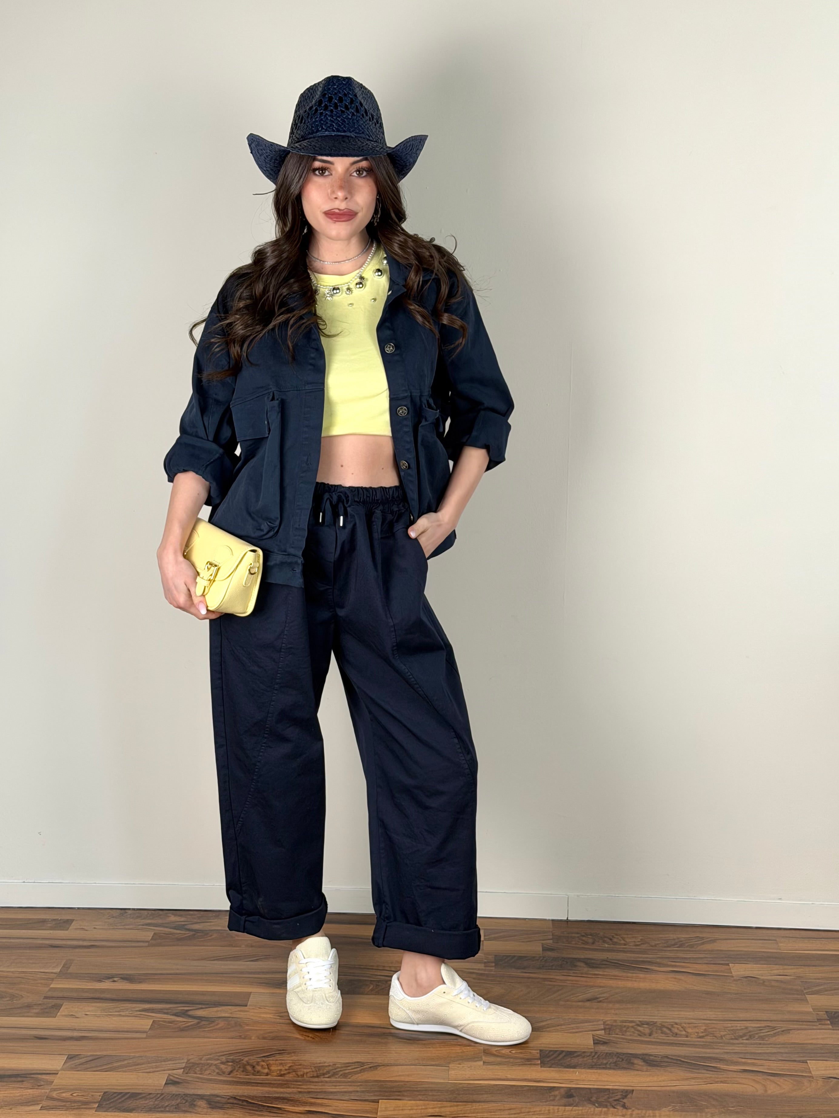 Giubbino jeans Carmen blu