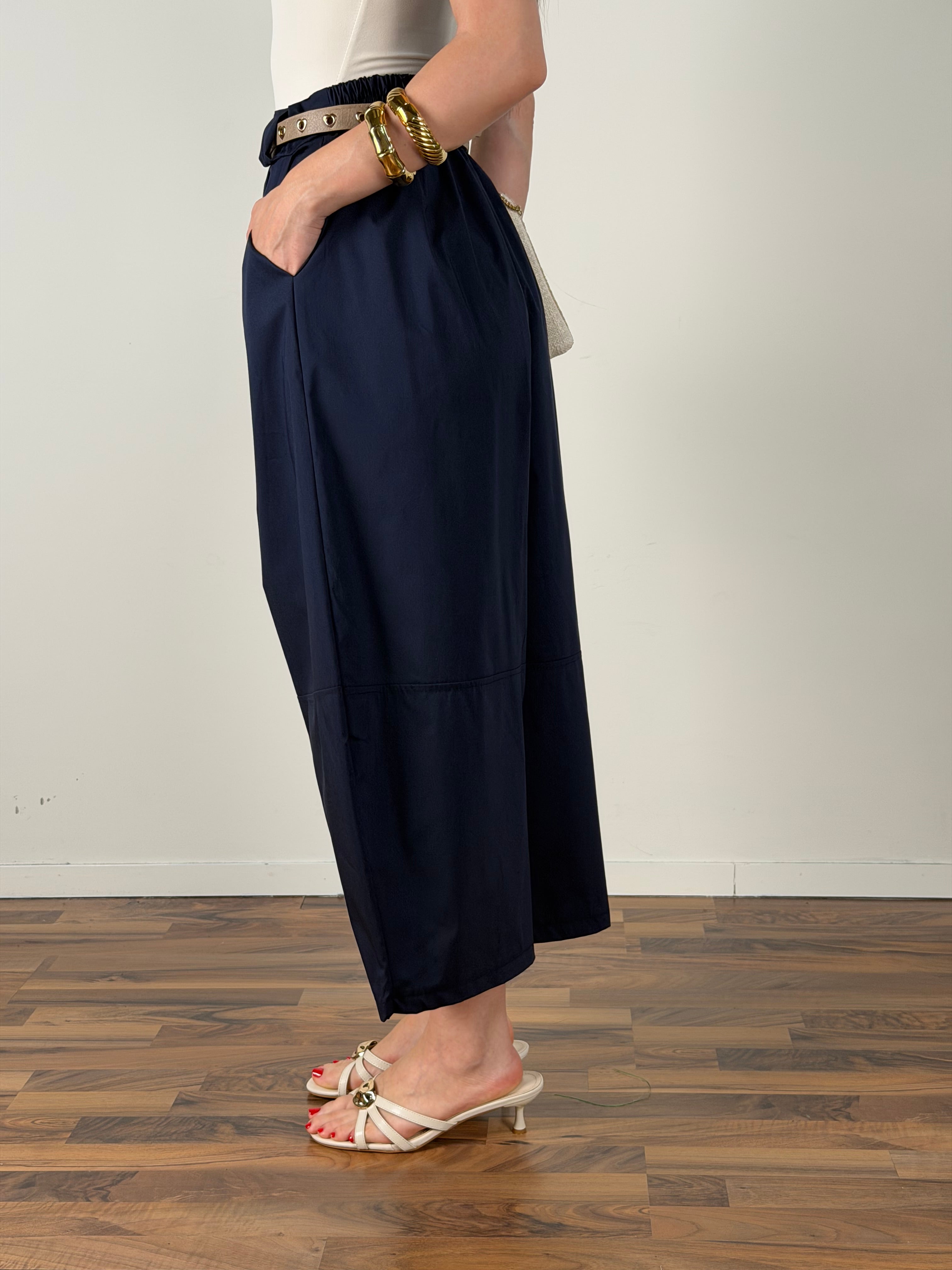 Pantalone Singapore blu