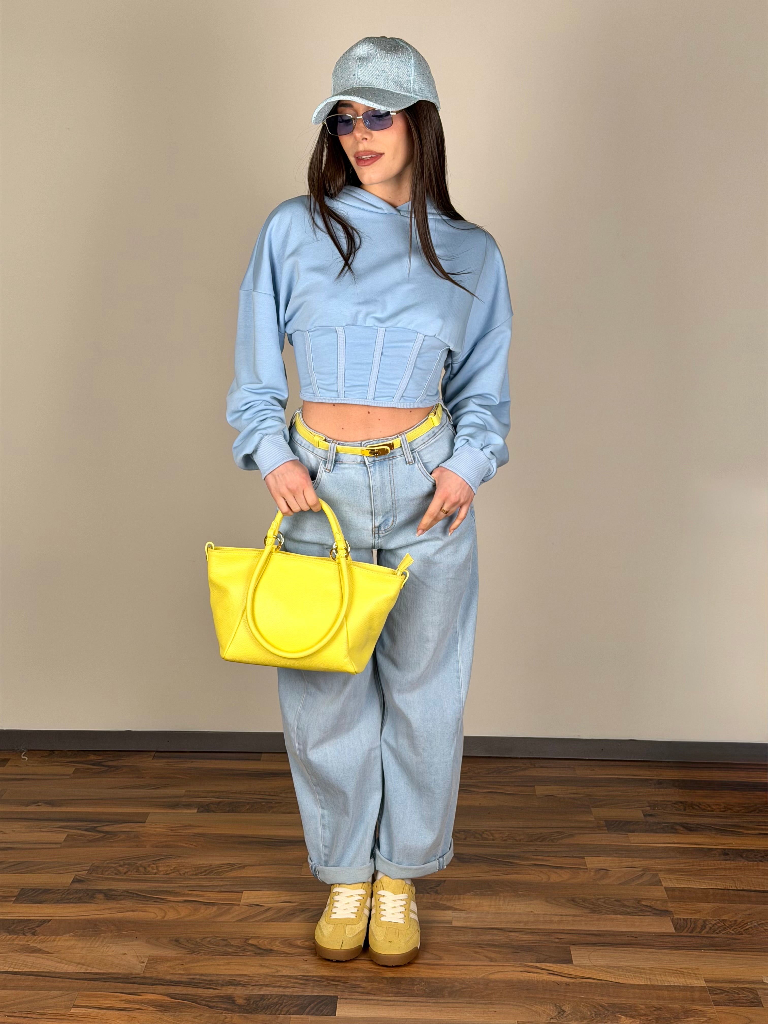 Felpa Las Vegas celeste