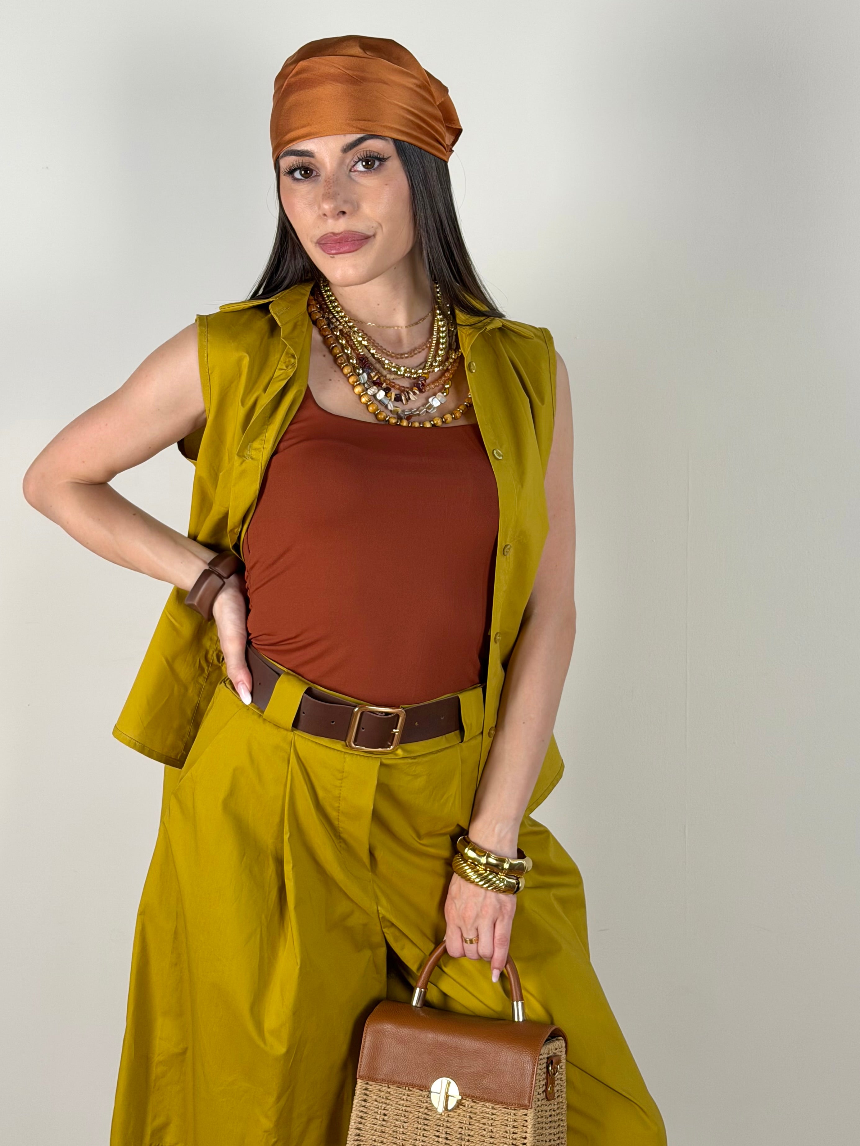 Camicia Singapore verde