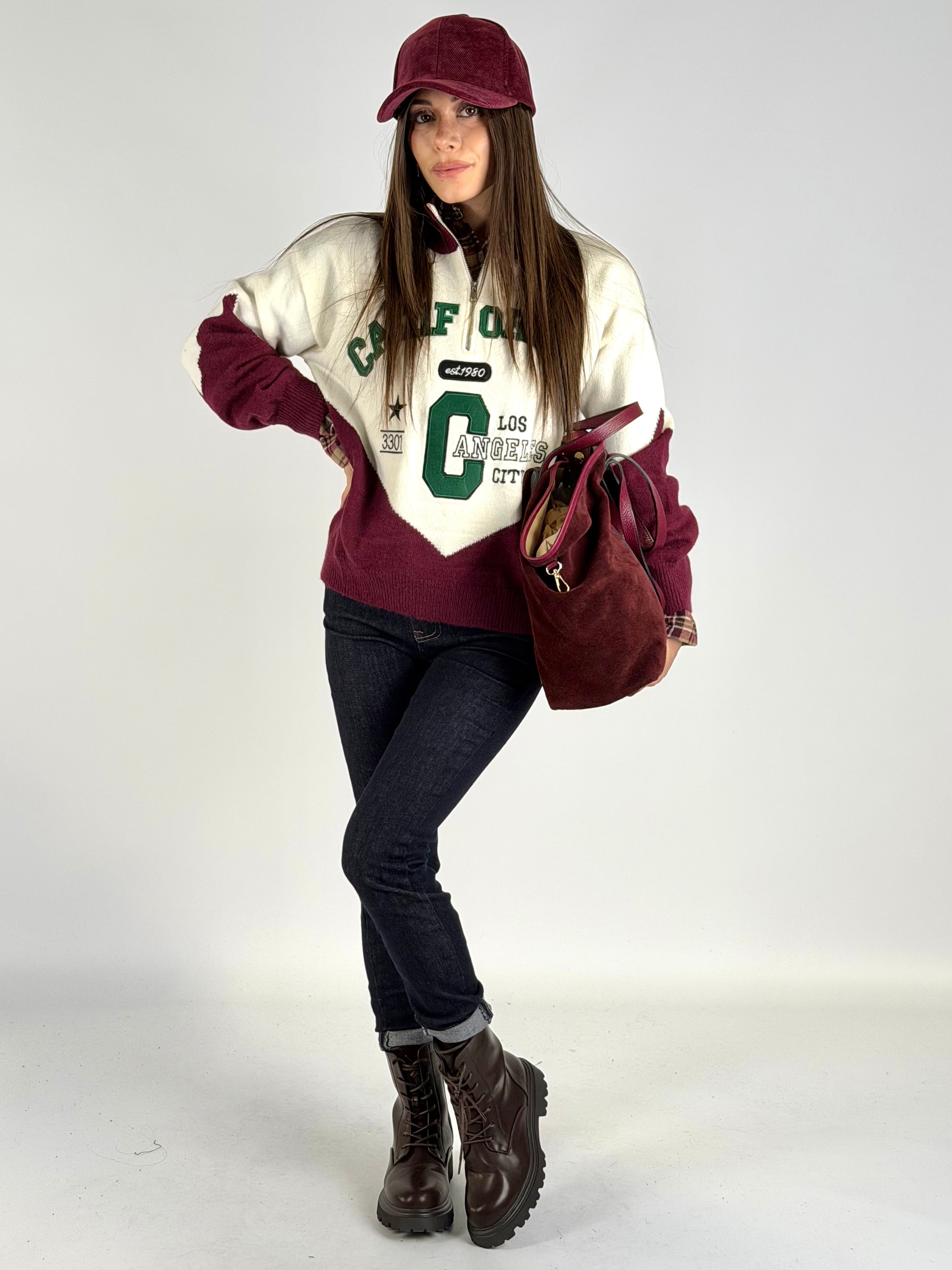 Maglia California bordeaux