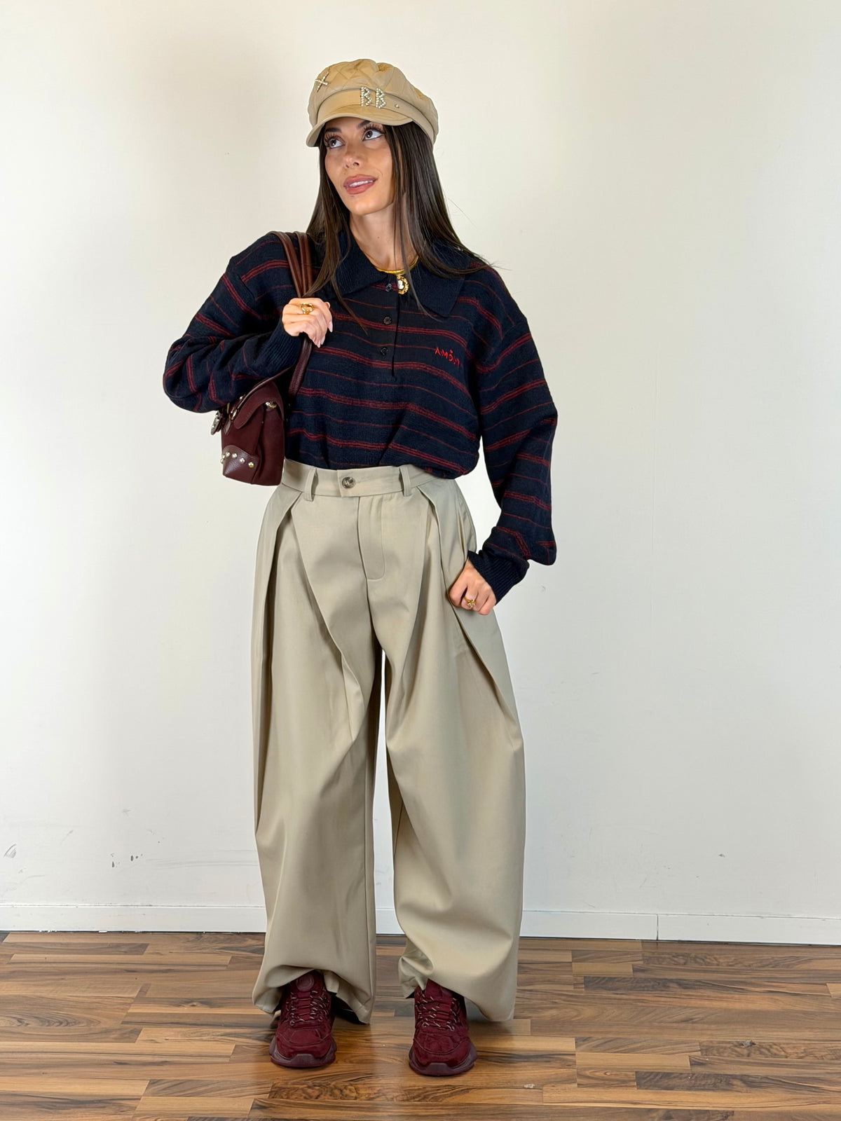Pantalone old school beige