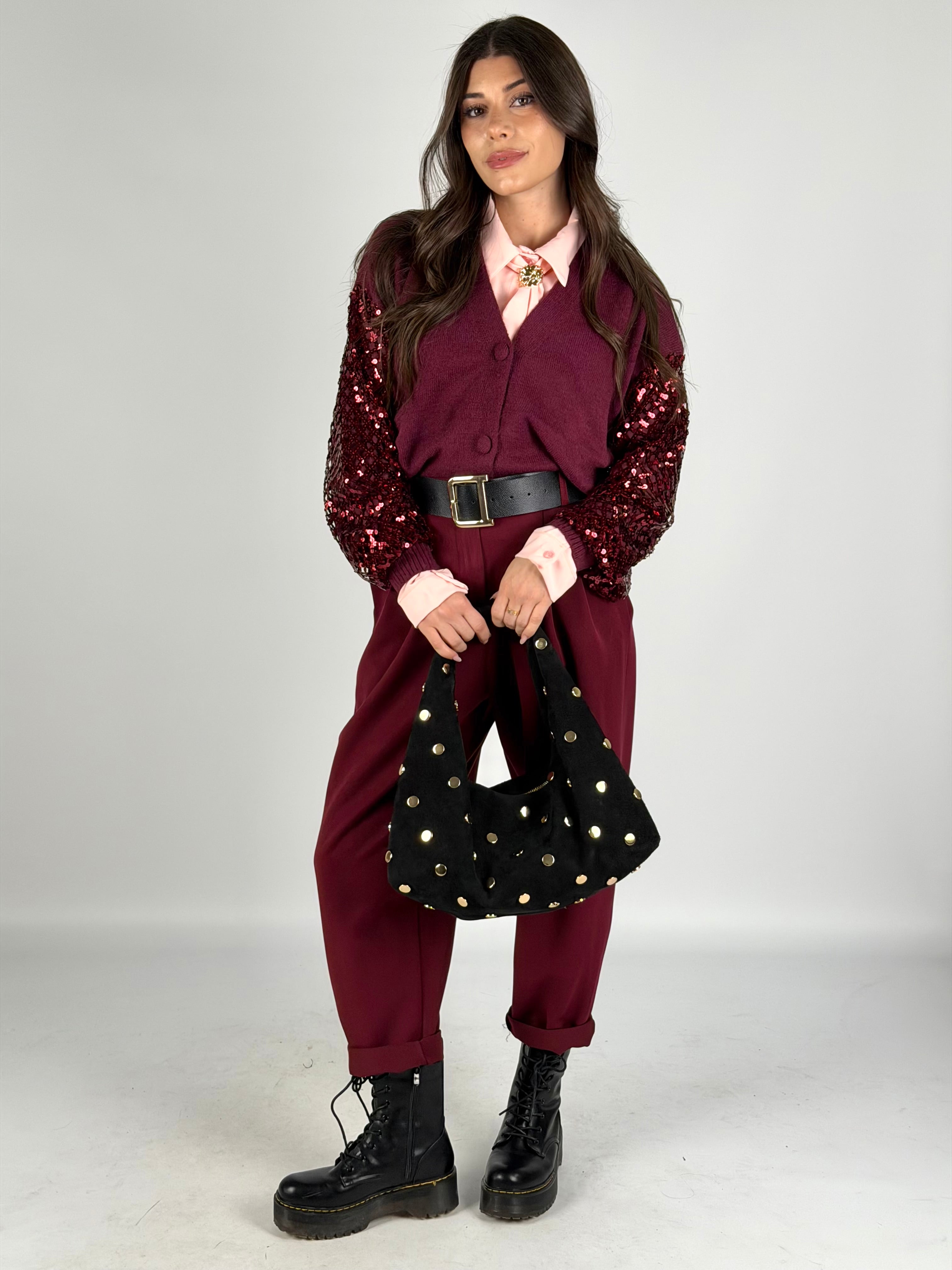 Maglia Brenda bordeaux