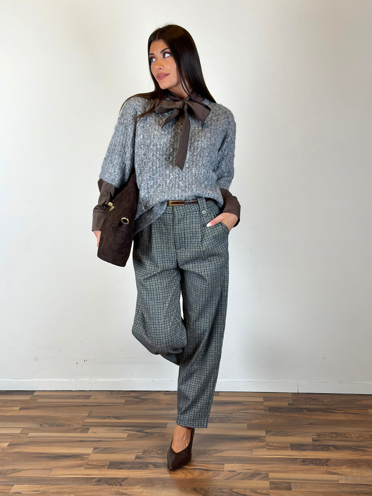 Maglia Retro grigia
