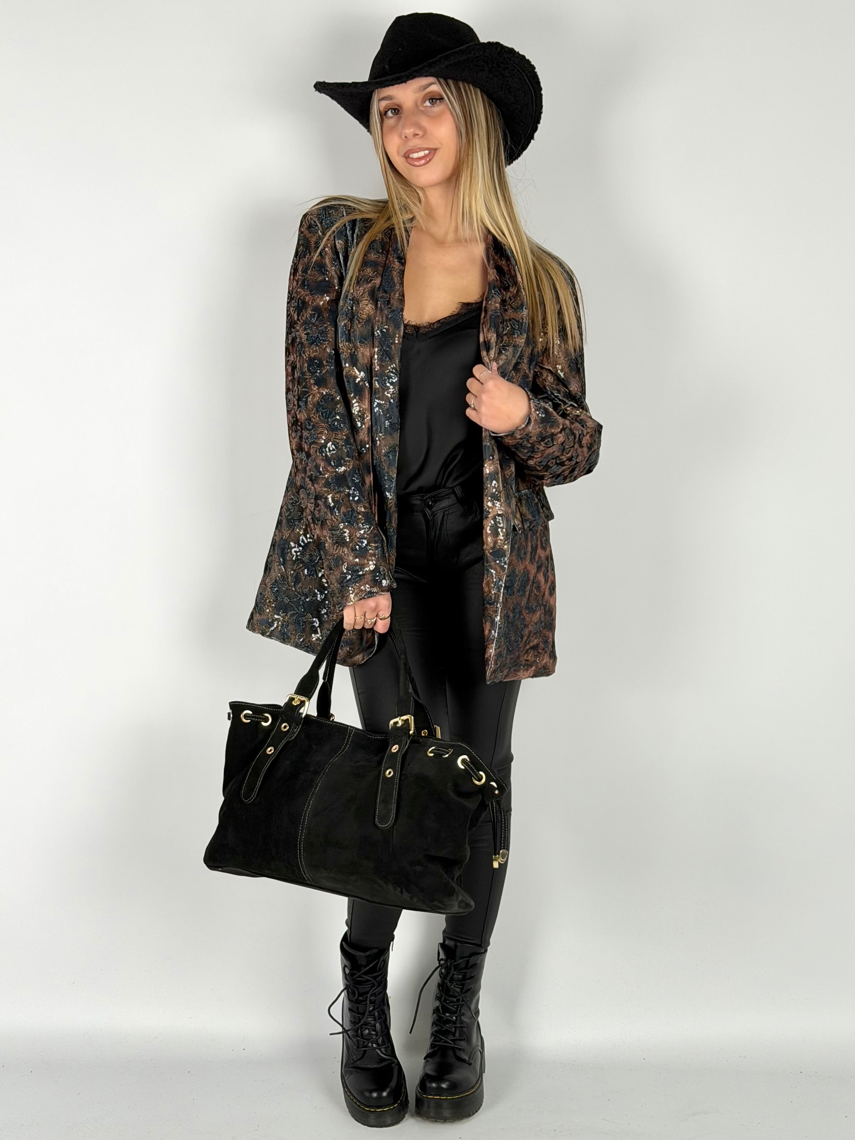 Giacca Cross leopardata