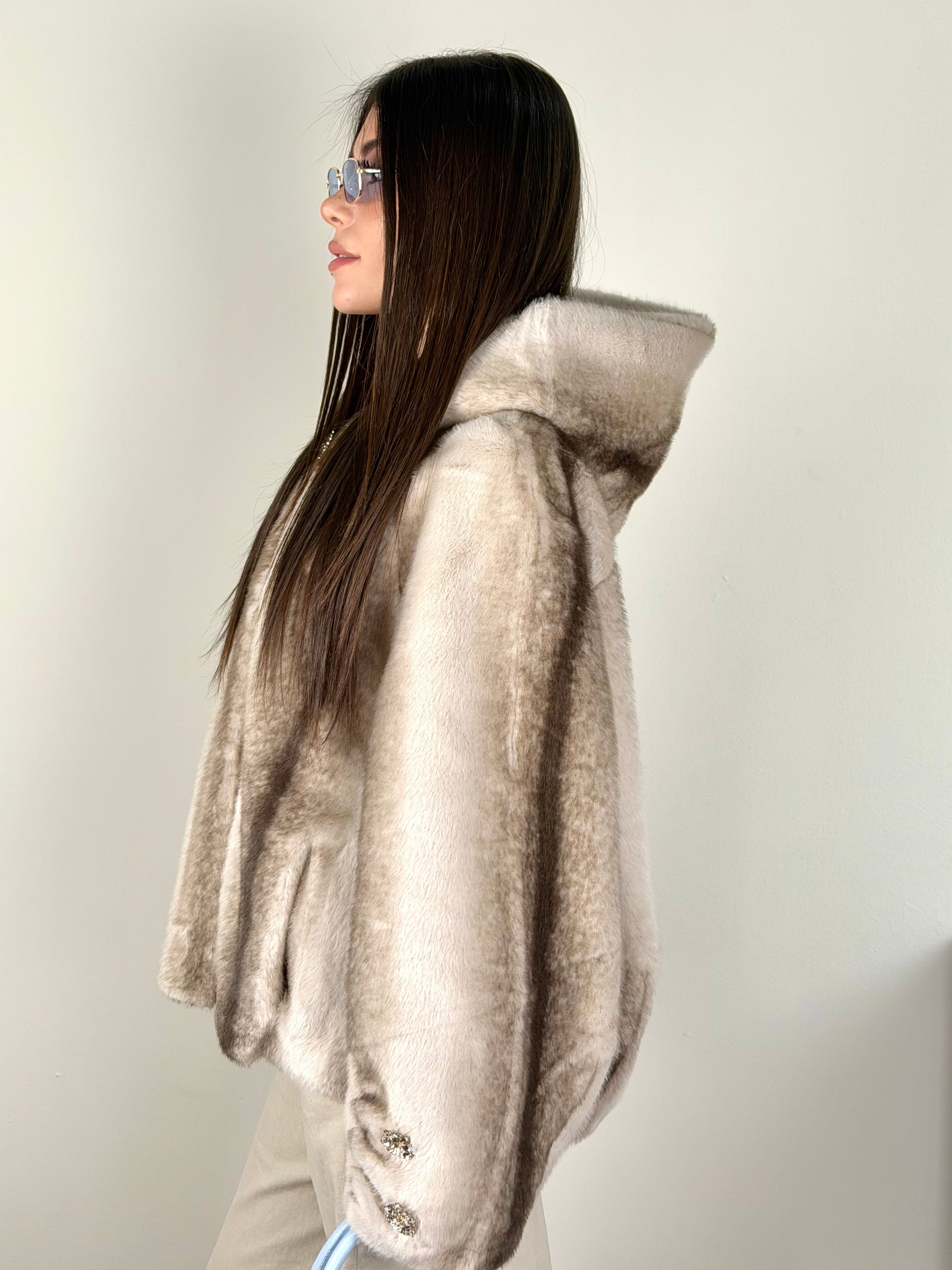 Pelliccia Evelin beige