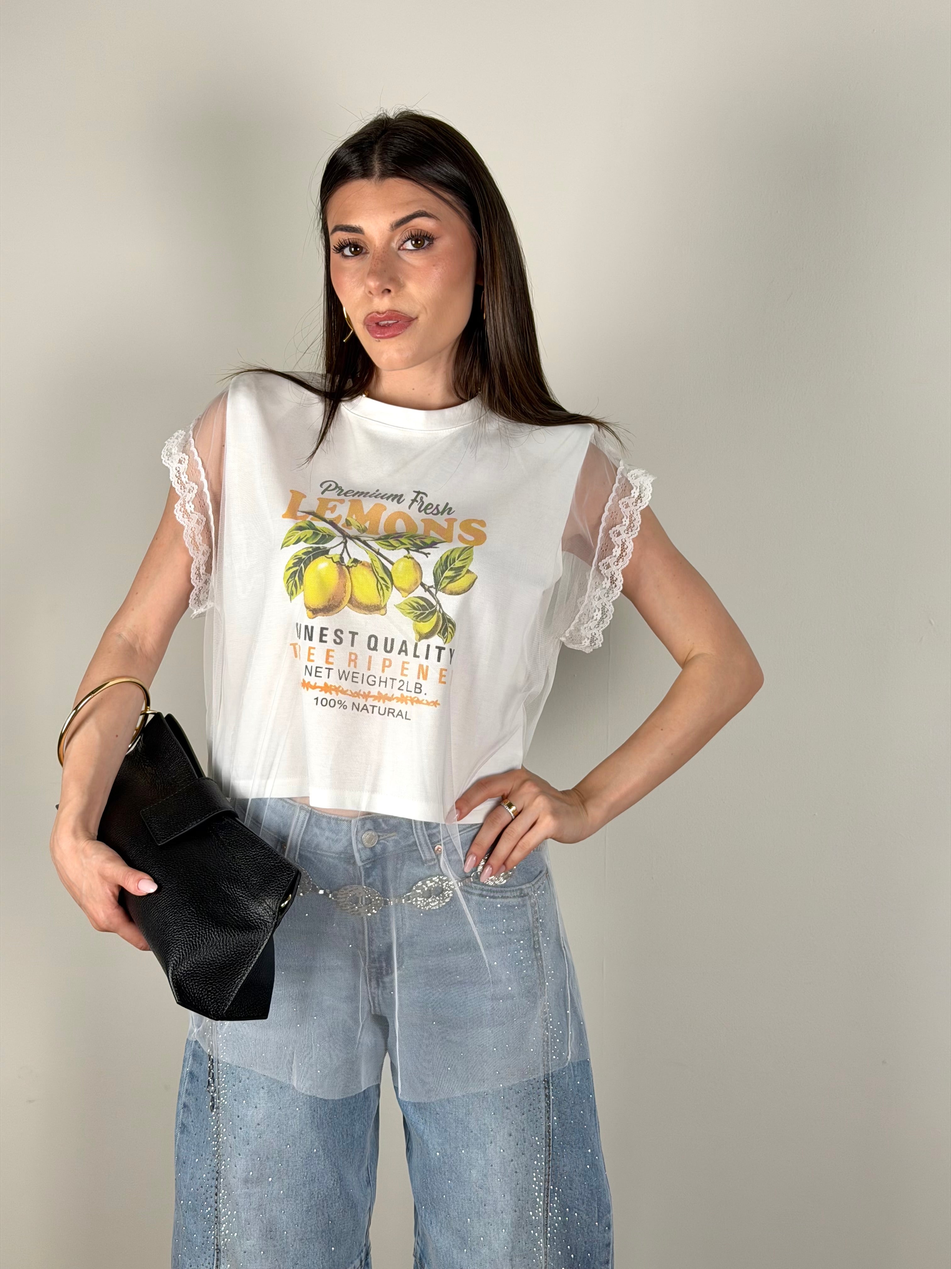 Maglia LEMON bianca