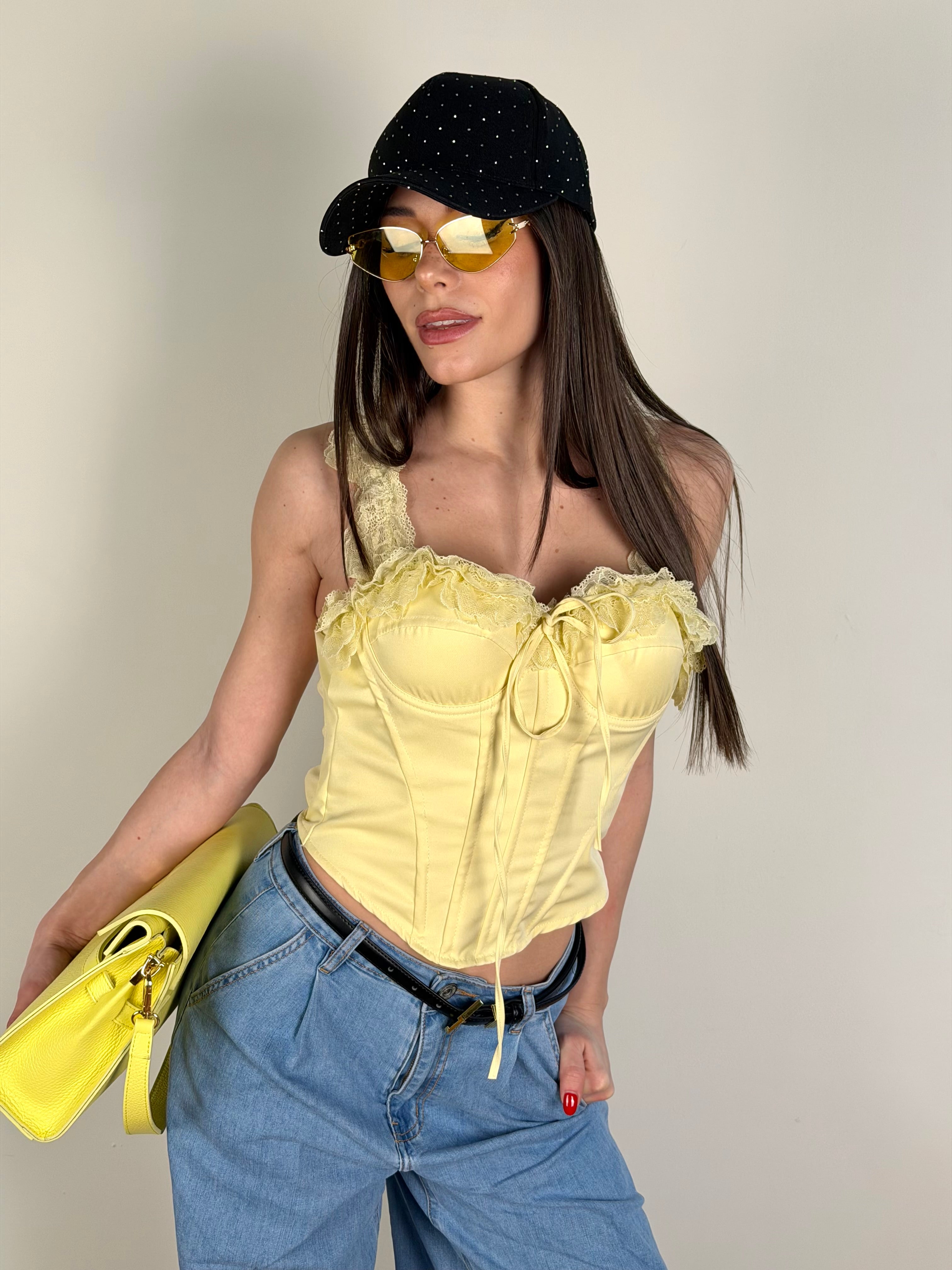 Corpetto Virginia giallo