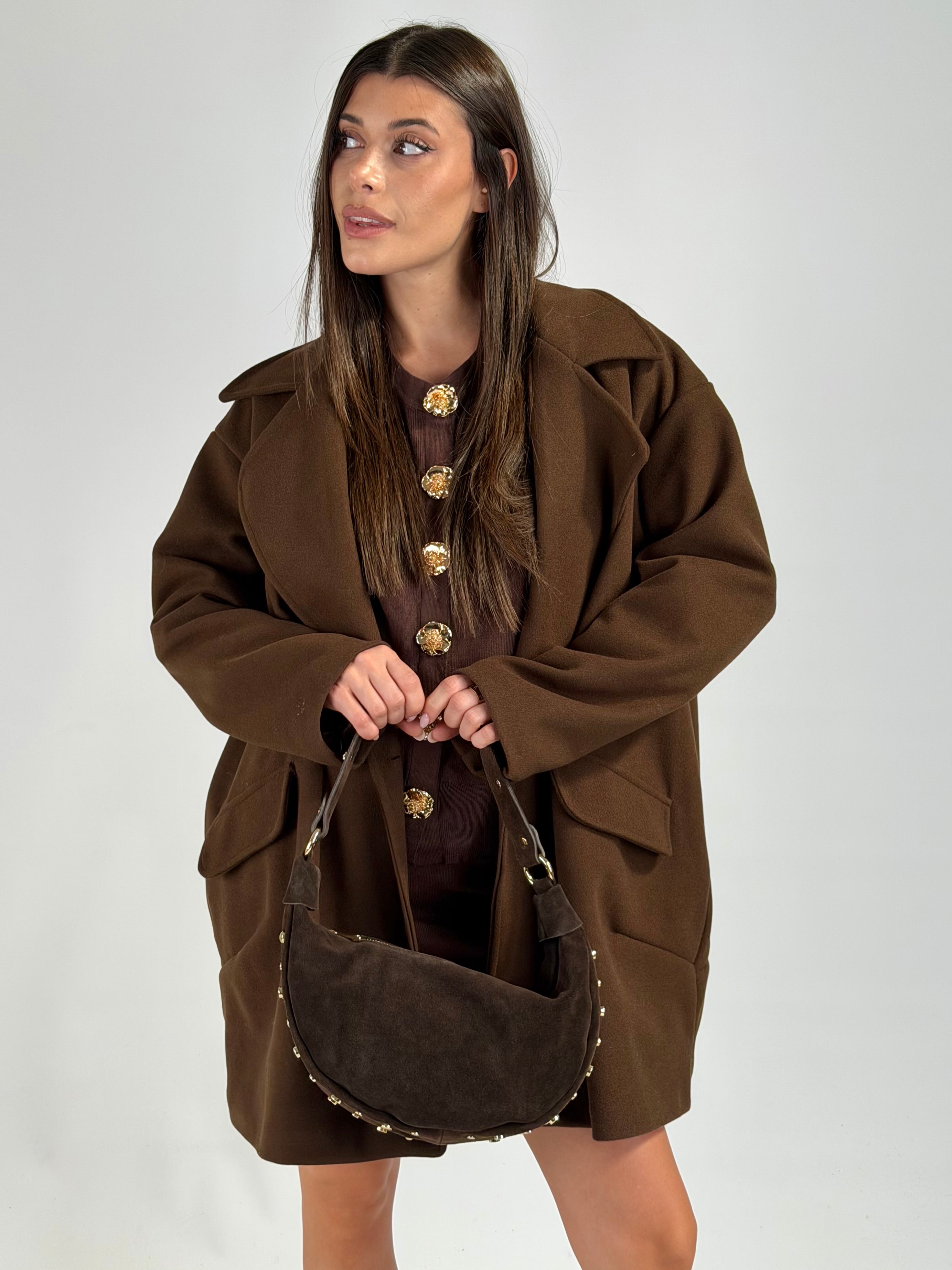 Cappotto doppio petto felicia moro