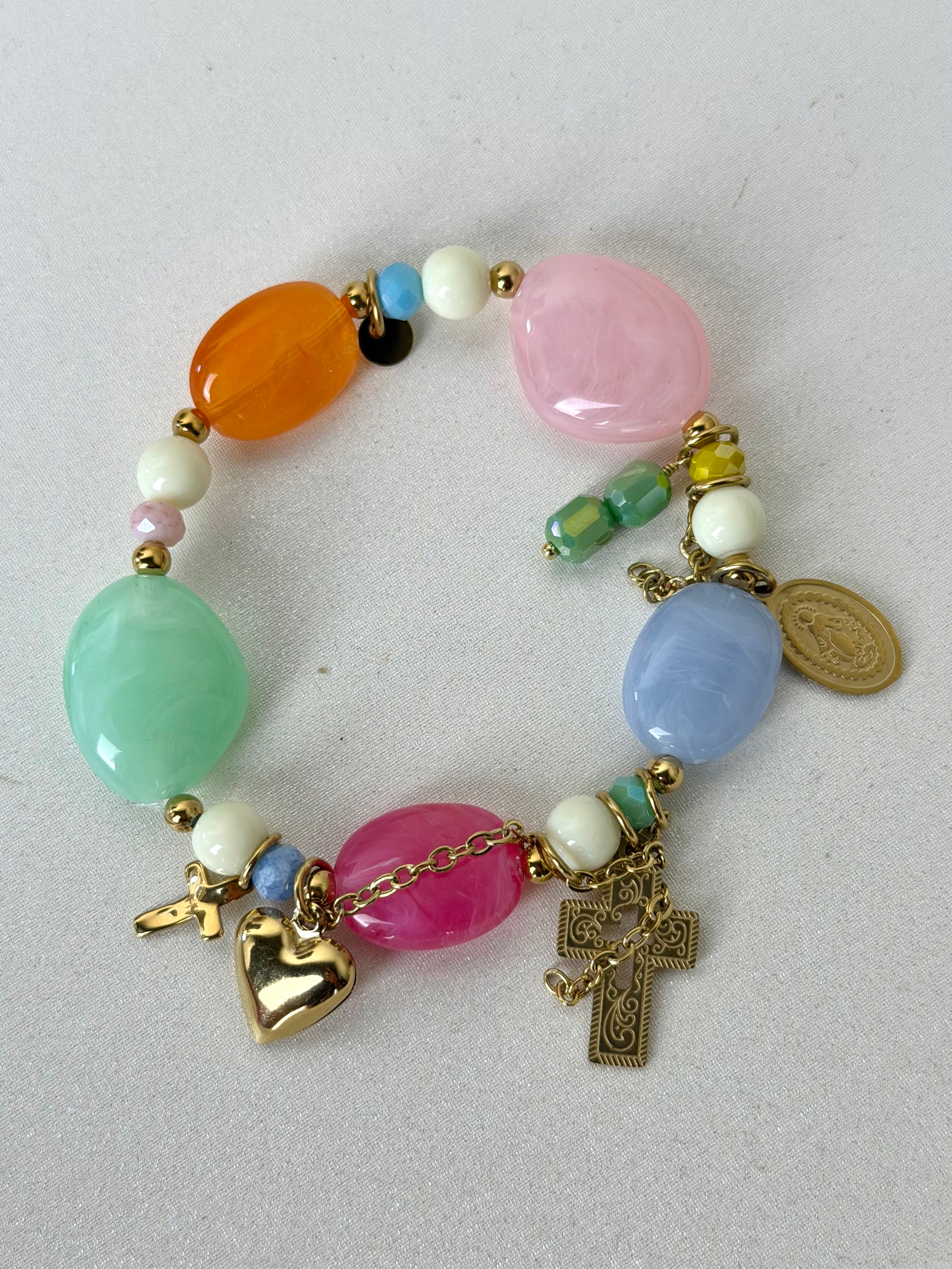 Bracciale ciondoli - collezione multicolor