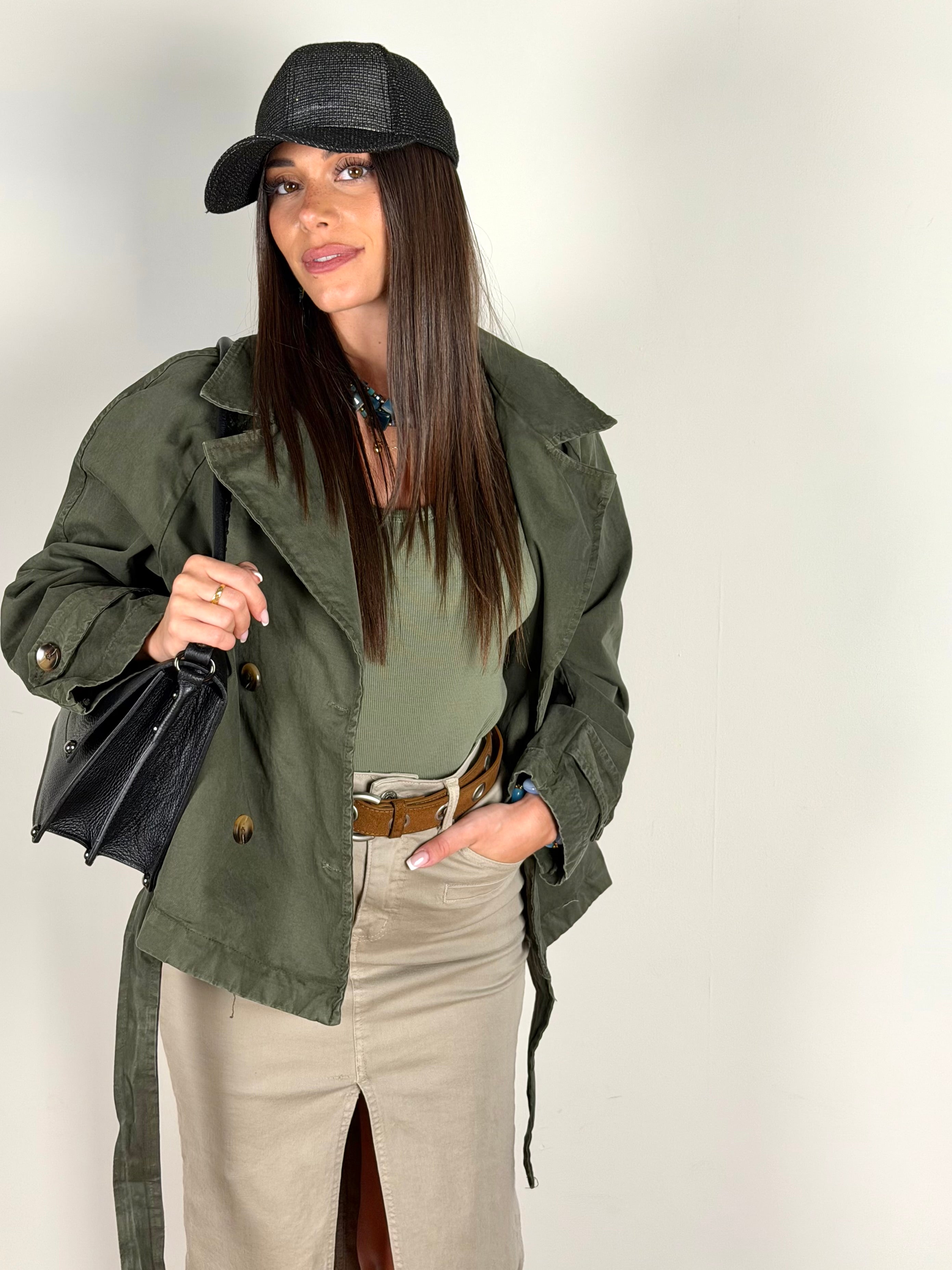 Trench Marlon verde