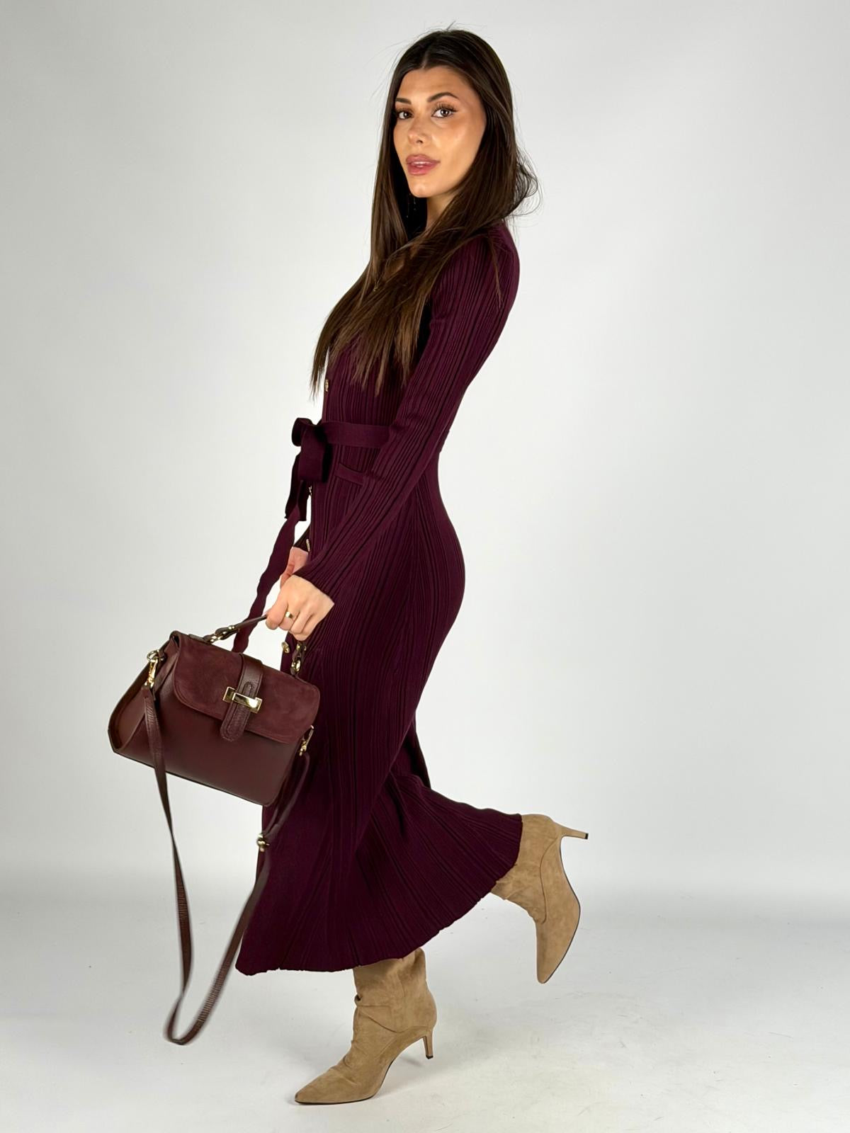 Abito Afrodite bordeaux