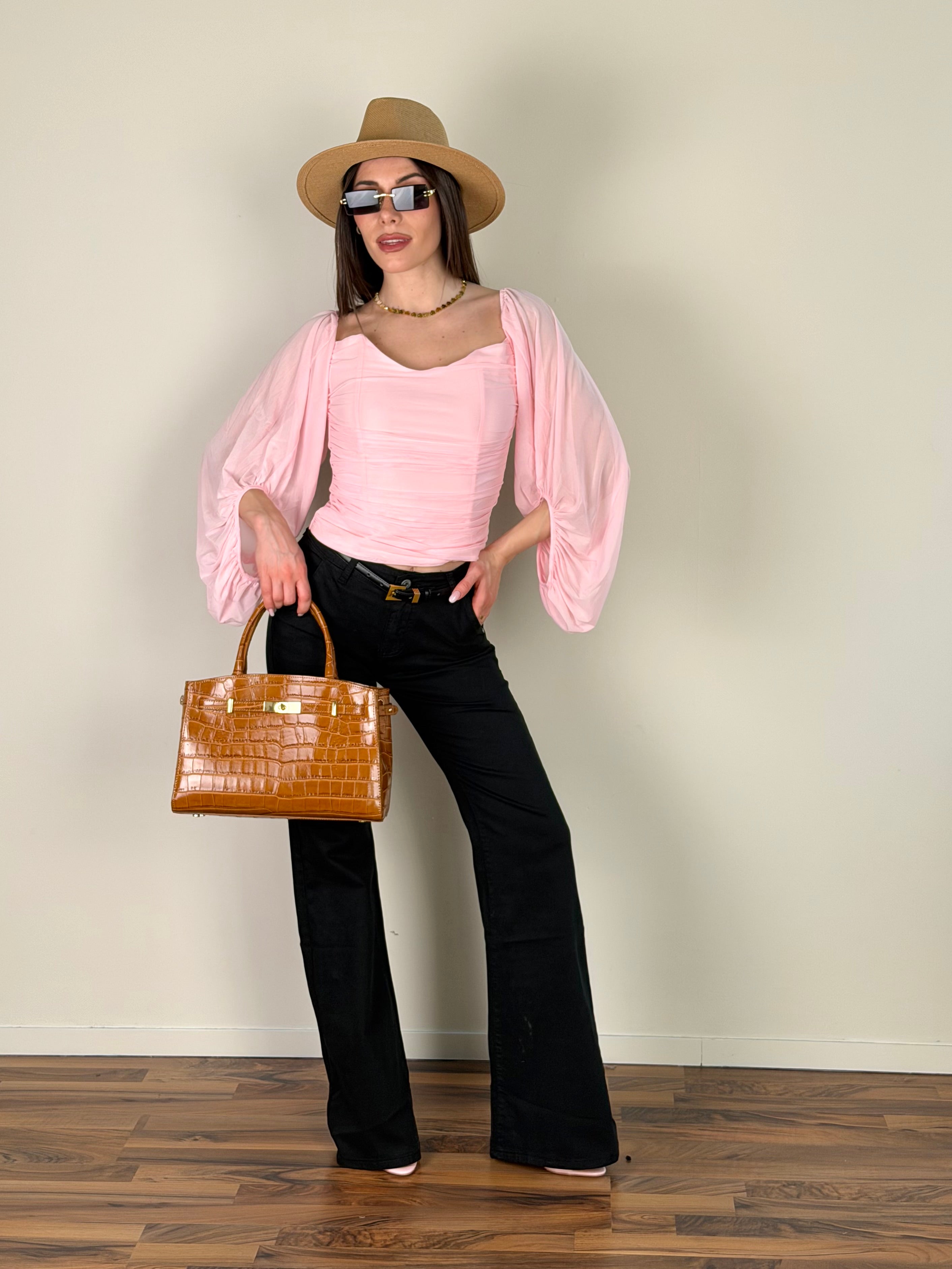 Jeans zampa Lunetta nero