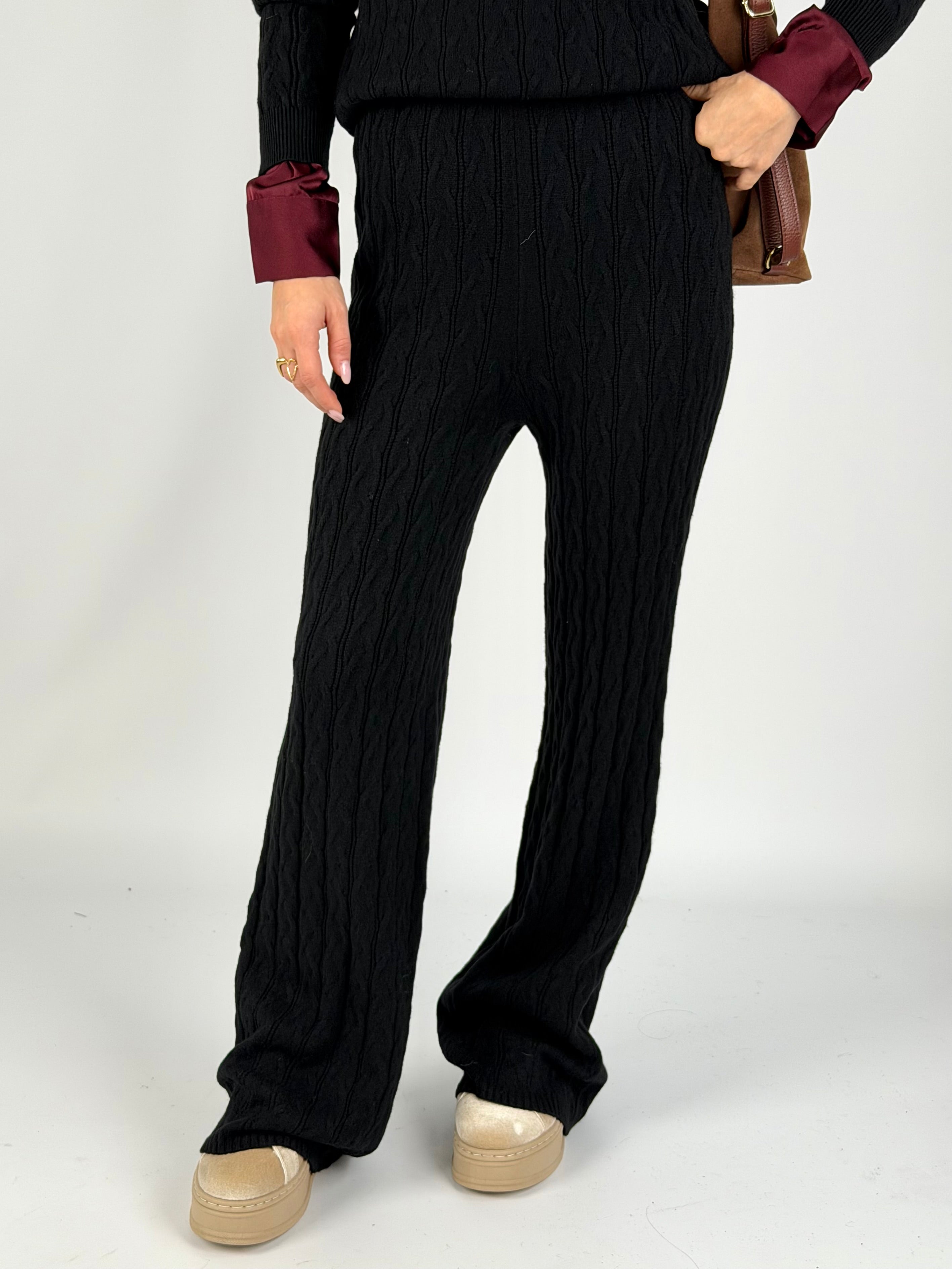 Tuta sportiva glam nera