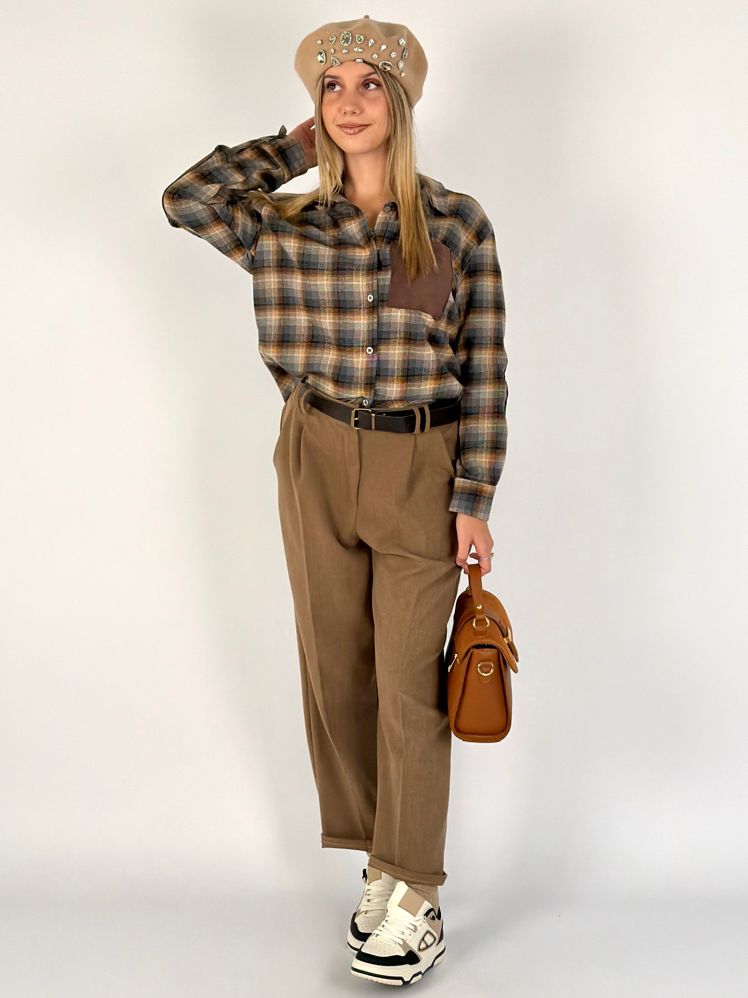 Pantalone Mirea tabacco