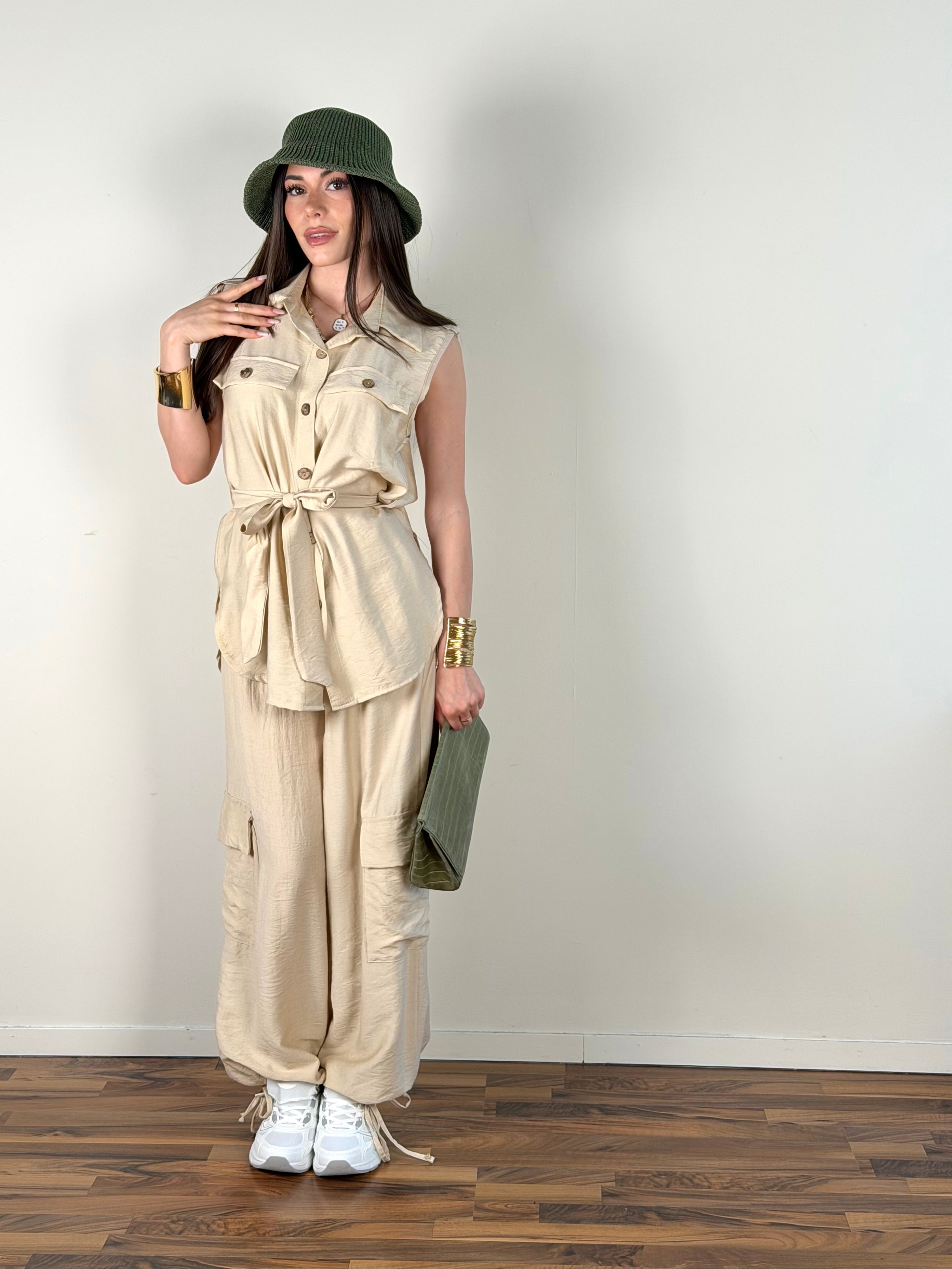 Pantalone Twist beige
