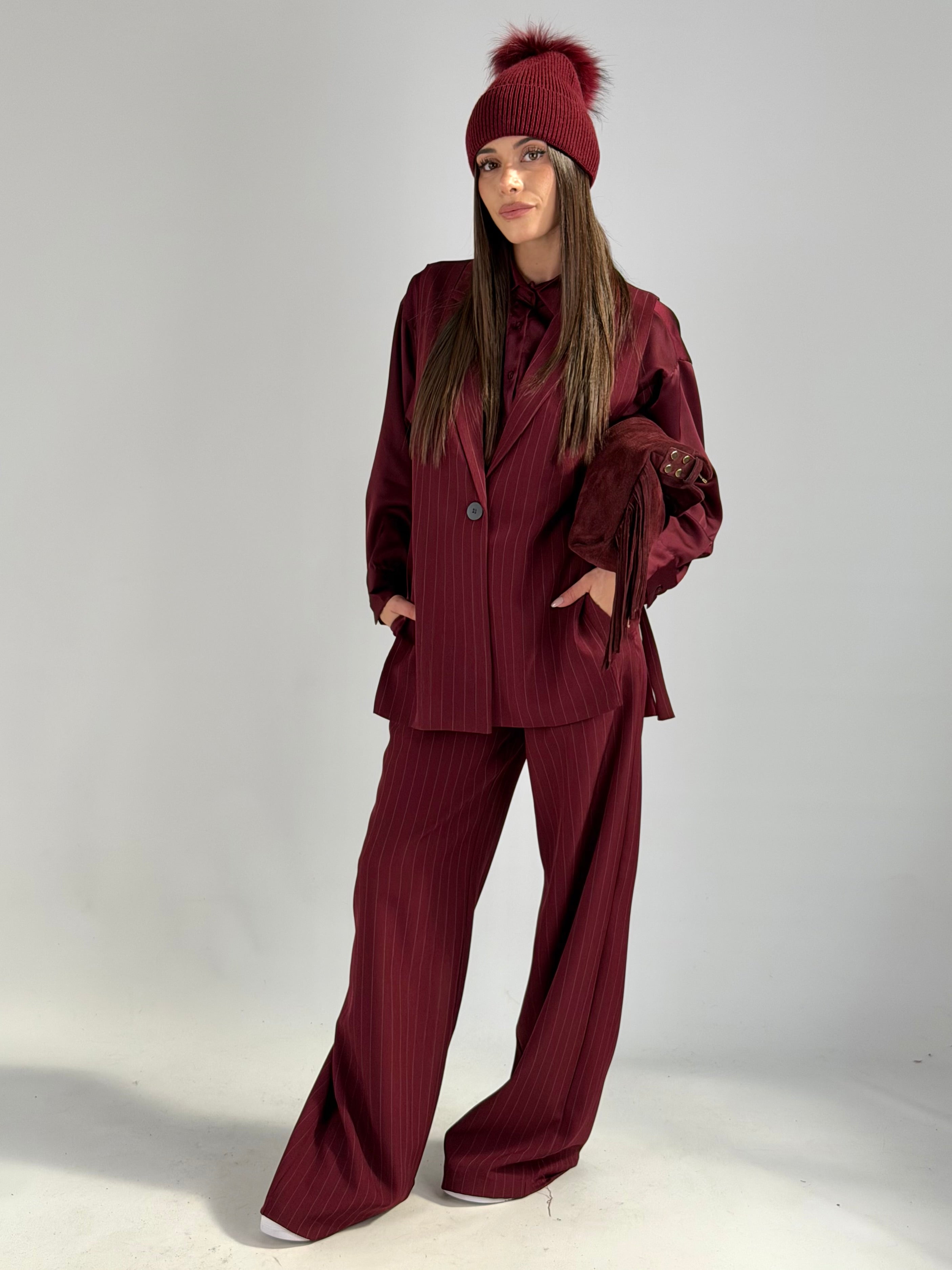 Gilet completo Gloria bordeaux