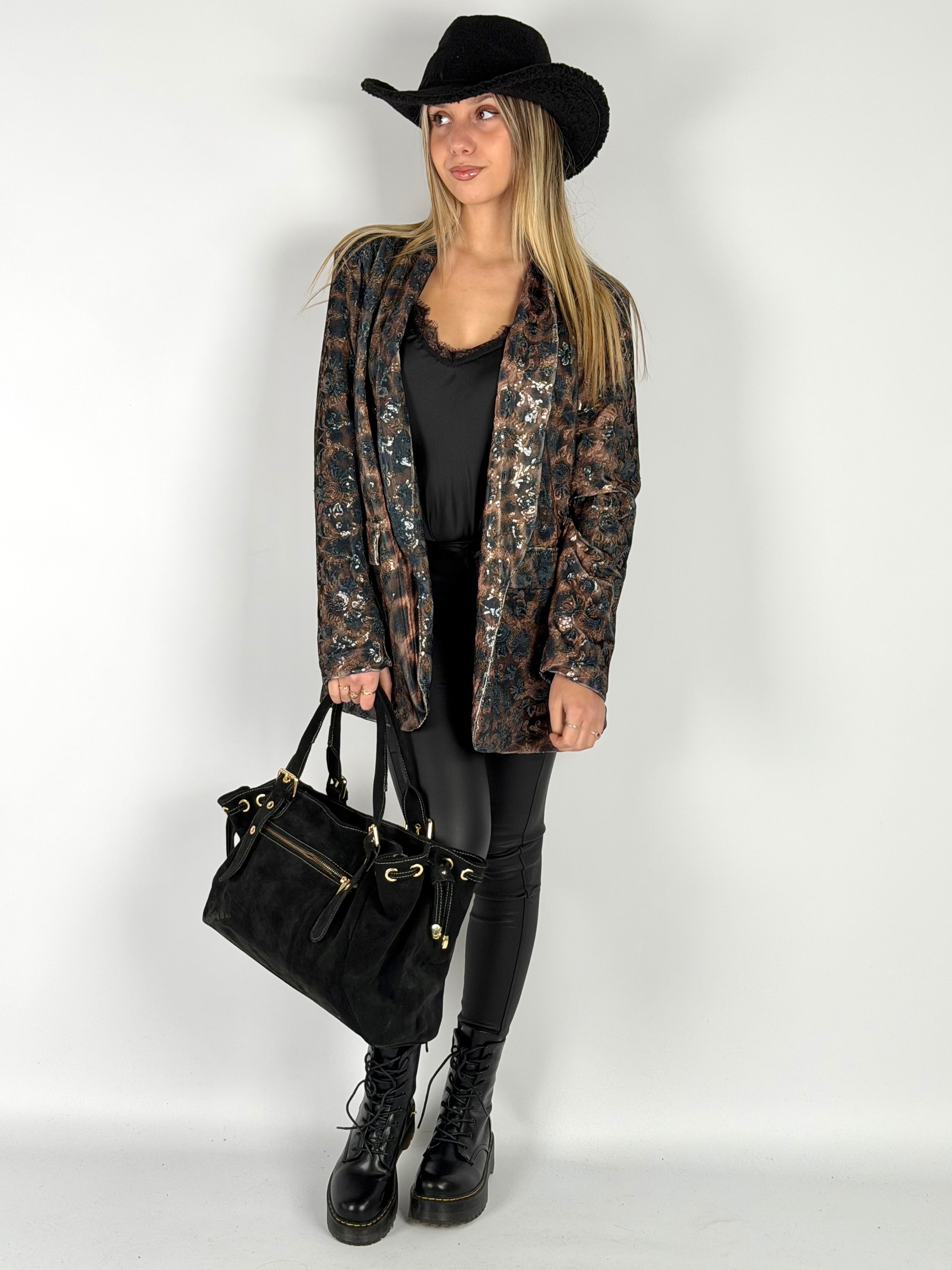 Giacca Cross leopardata