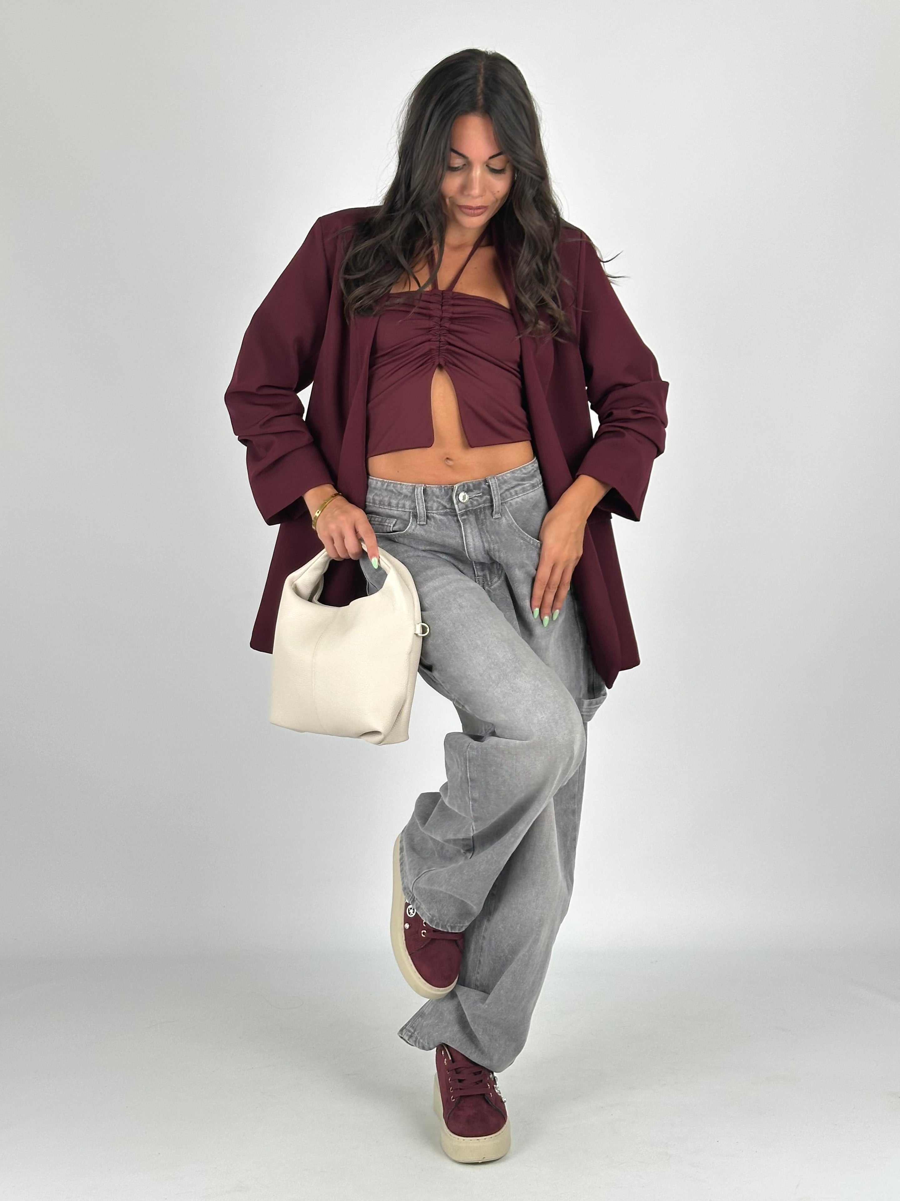 Giacca Mon Amour bordeaux