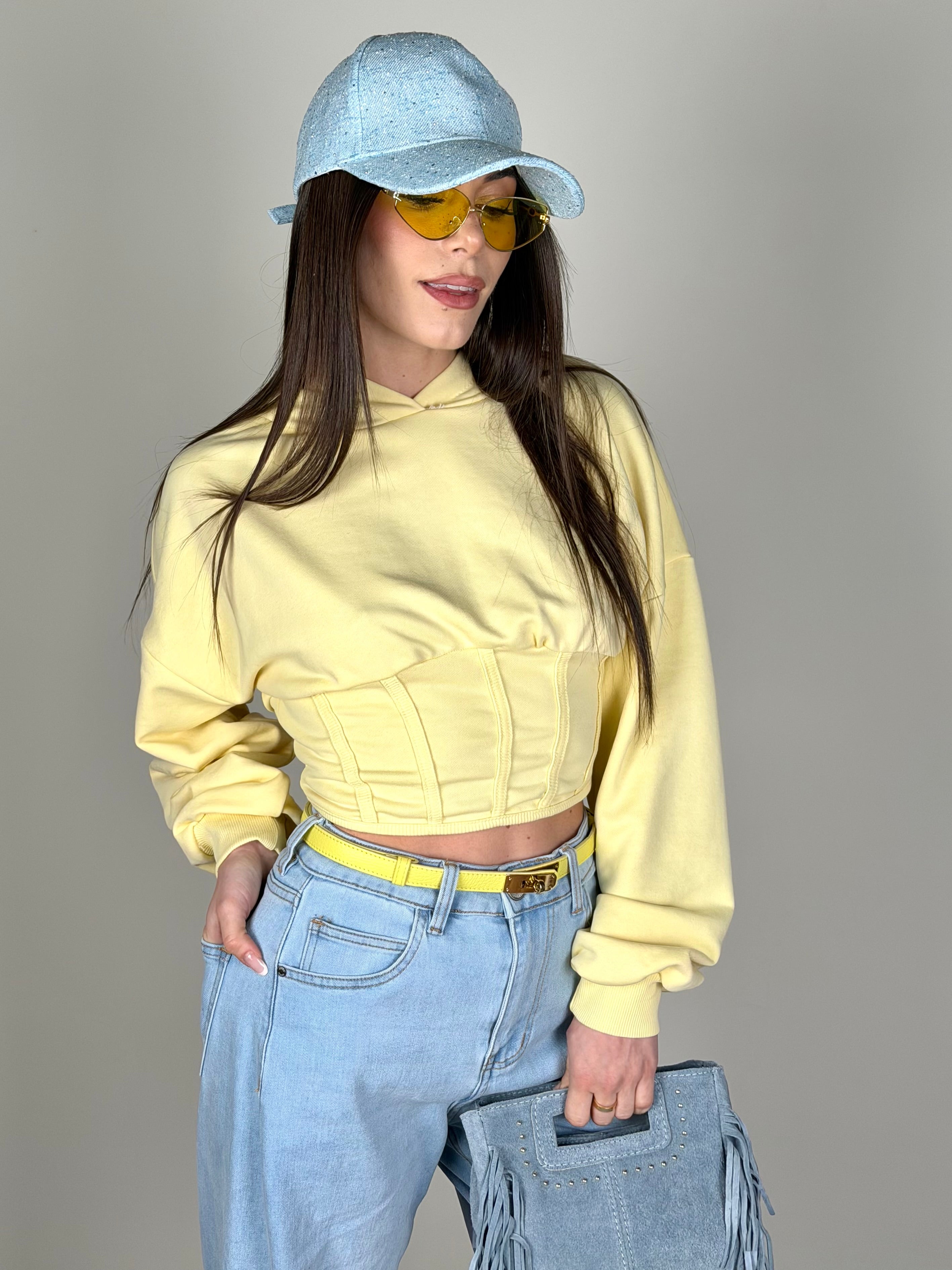 Felpa Las Vegas gialla