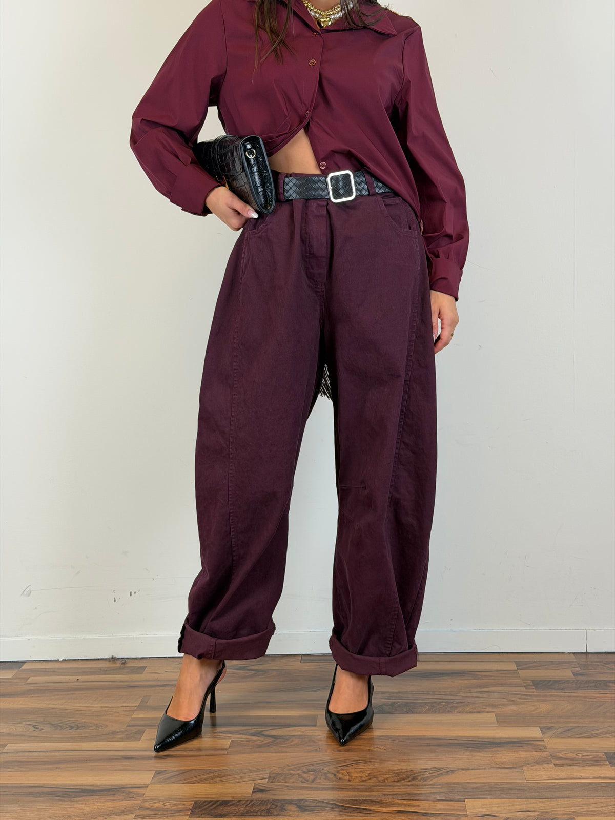 Pantalone Urban bordeaux