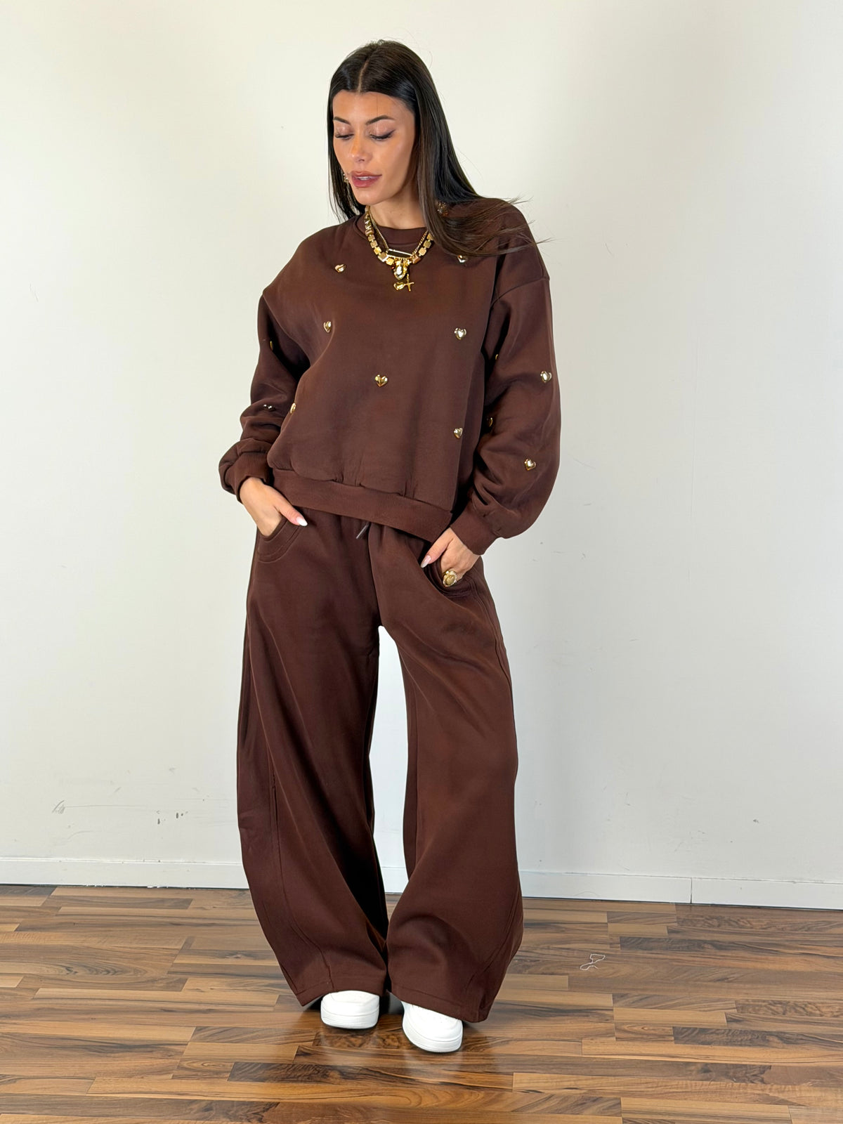 Pantalone tuta Romantica moro