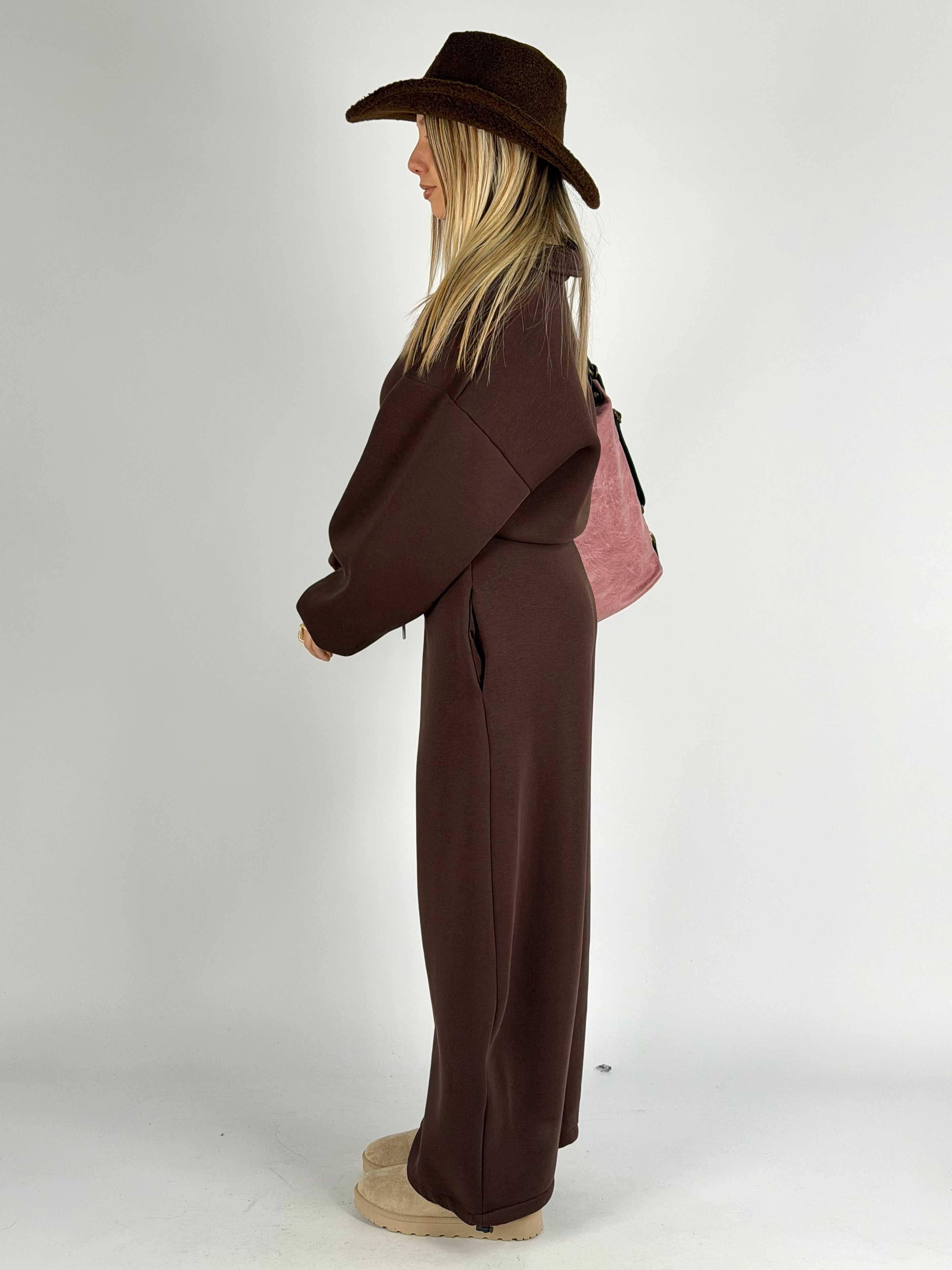 Pantalone tuta sportiva Diva moro