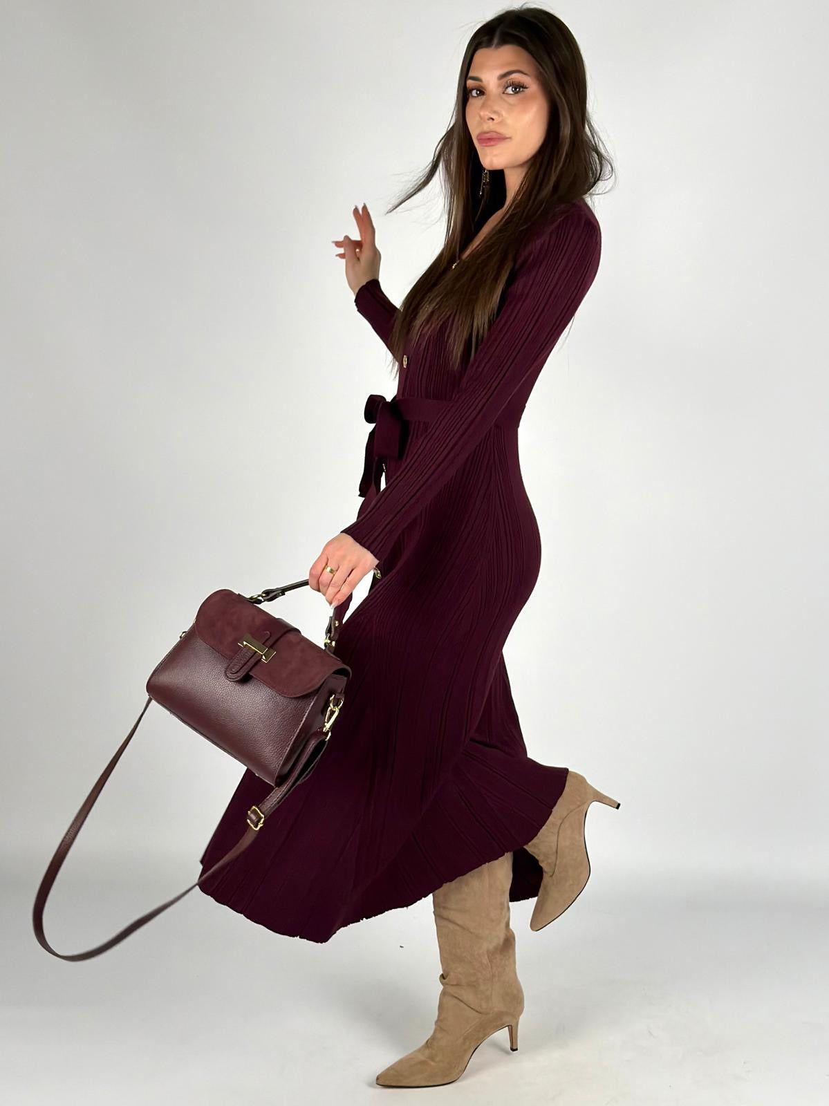 Abito Afrodite bordeaux