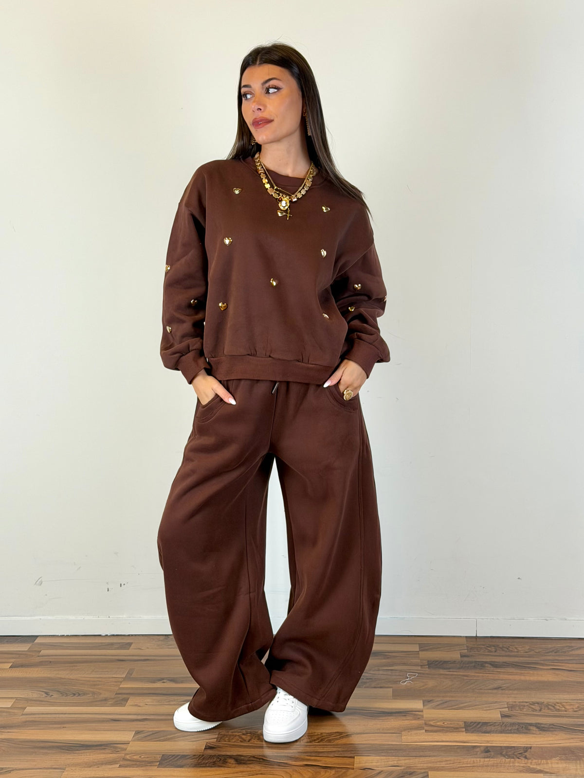 Pantalone tuta Romantica moro