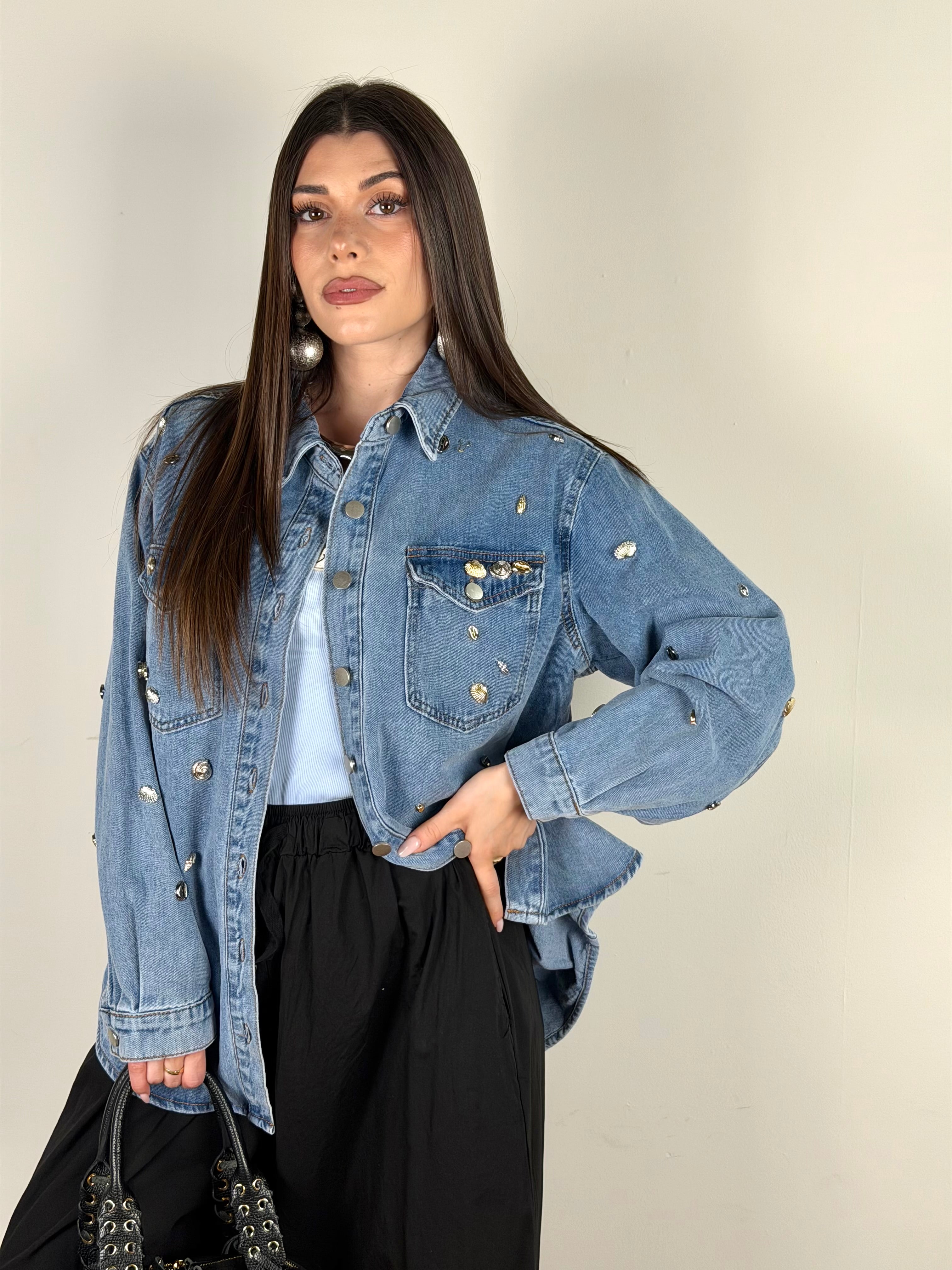 Camicia di jeans conchiglia