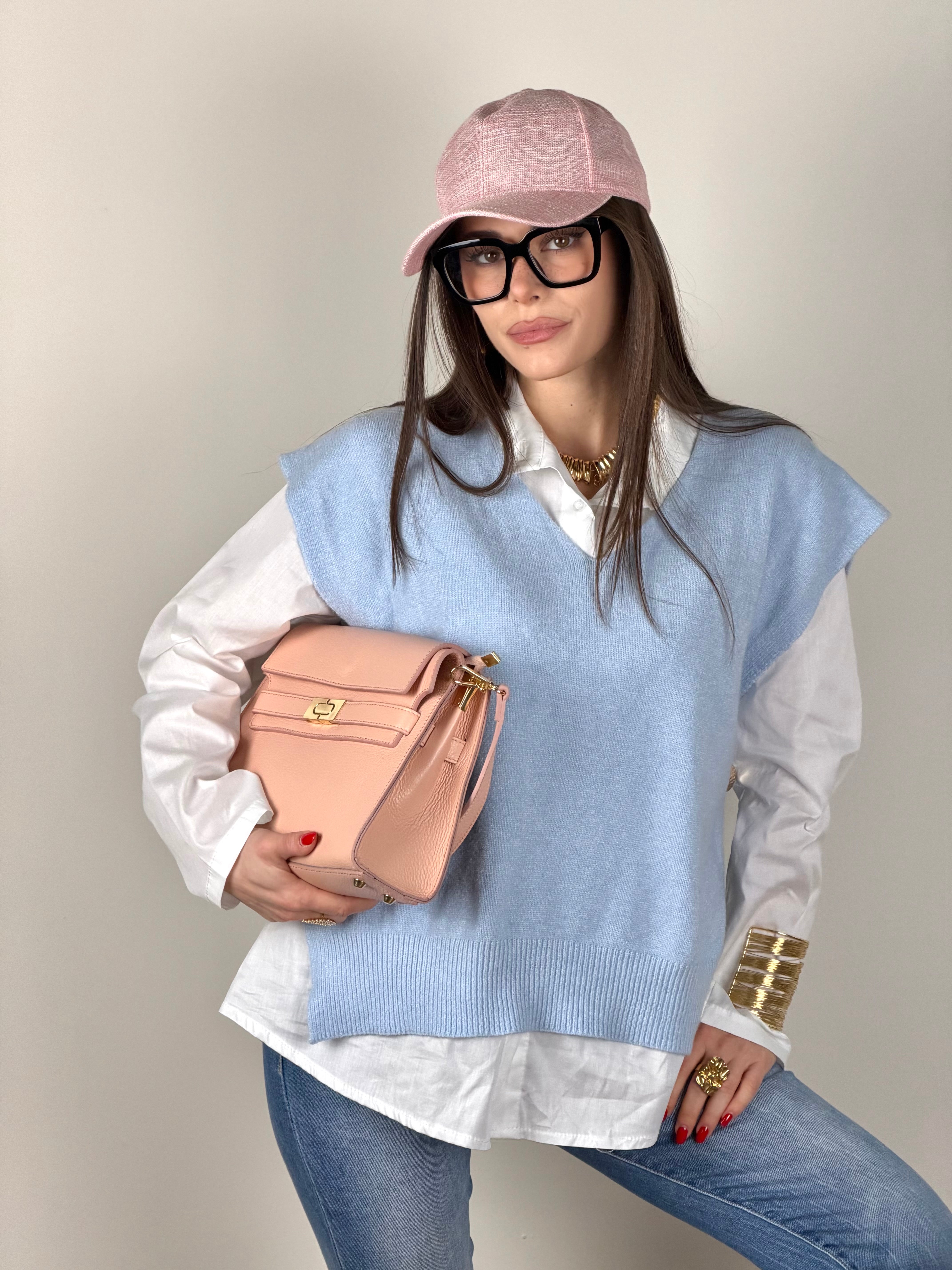 Gilet Matisse celeste