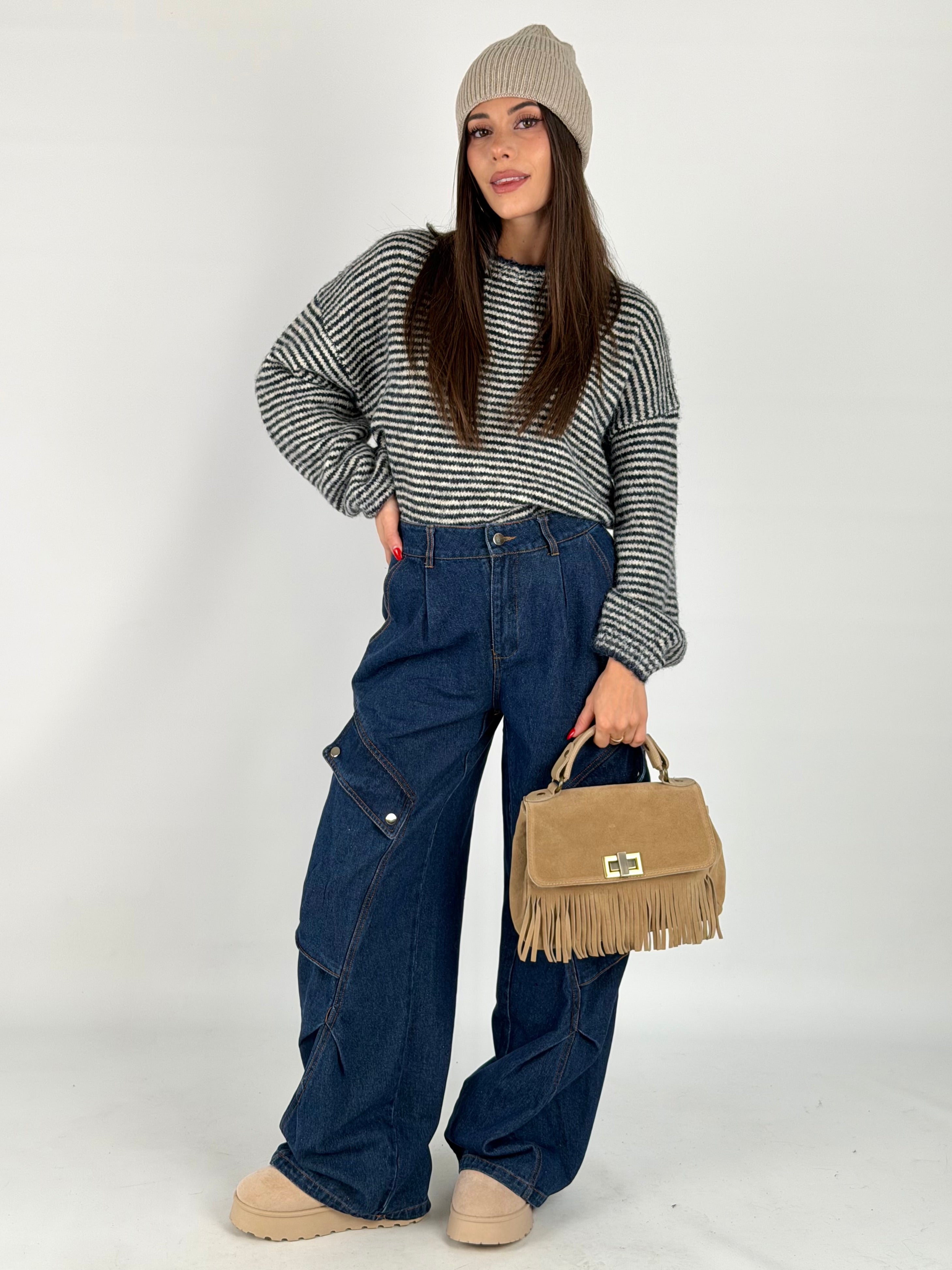 Maglia righe Sally blu