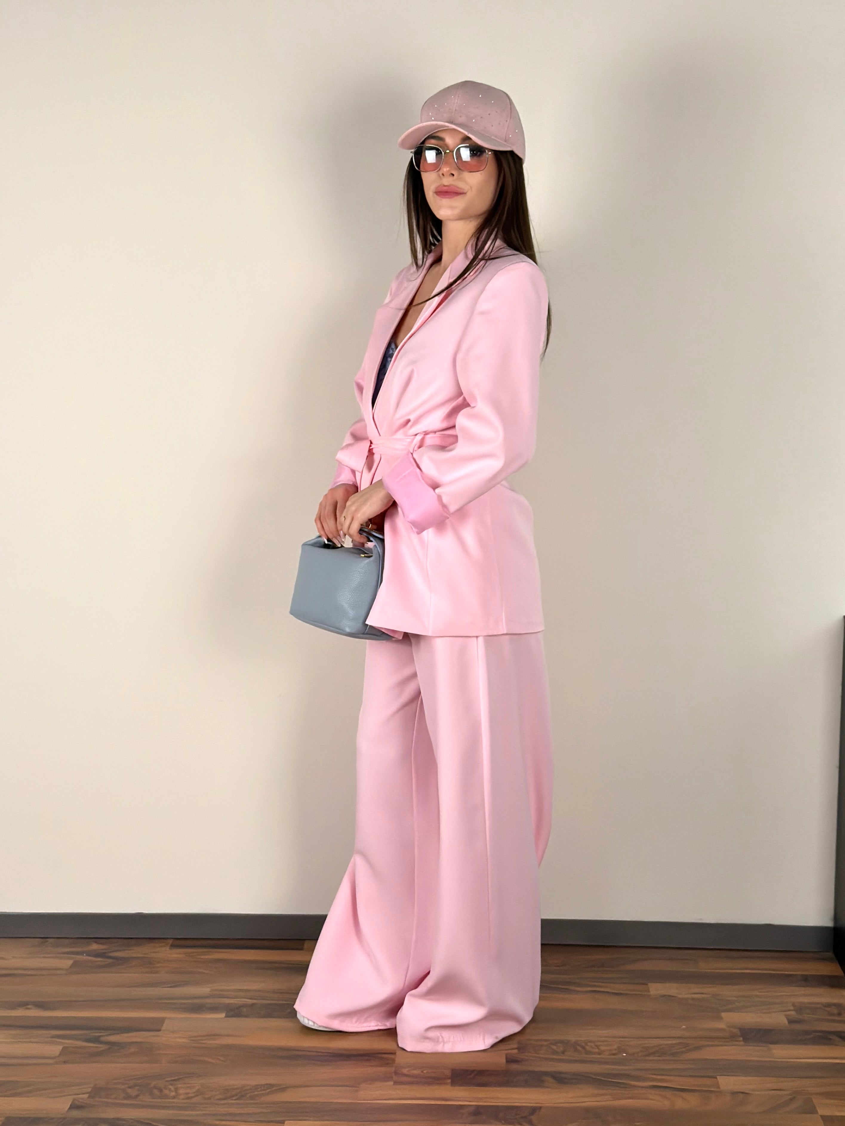 Completo fiocco rosa