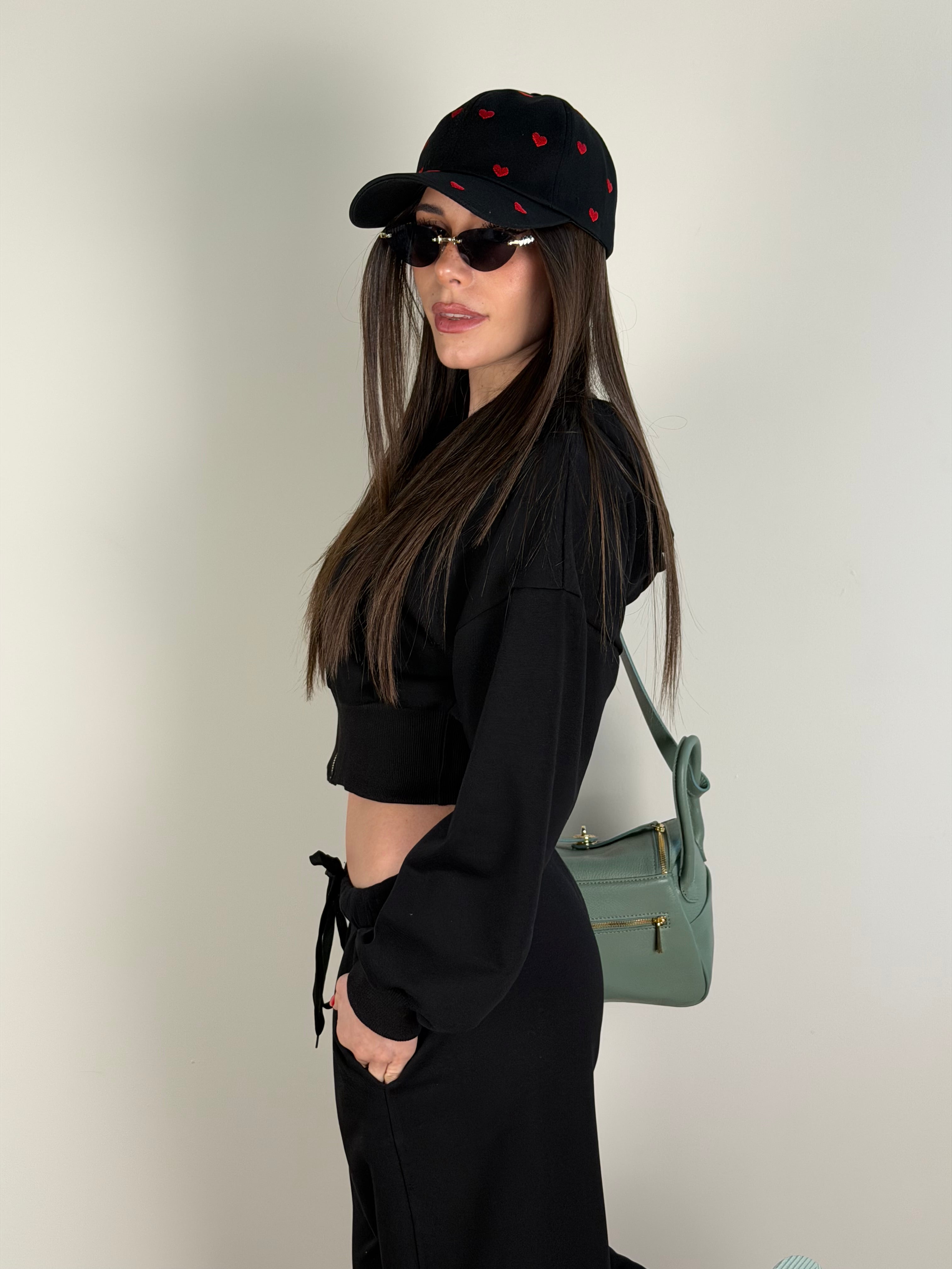 Felpa tuta sportiva City nero