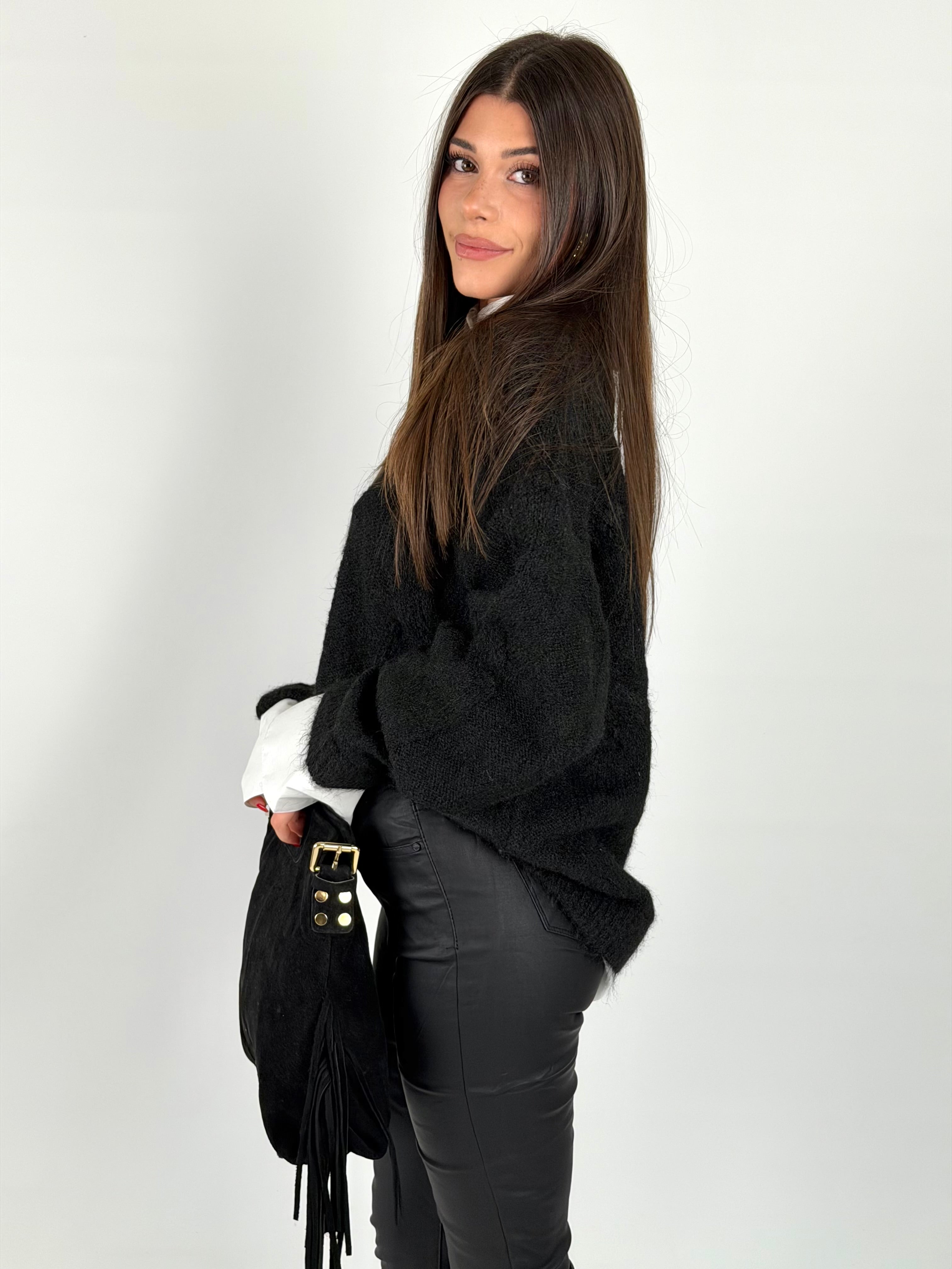 Maglia + camicia Nero