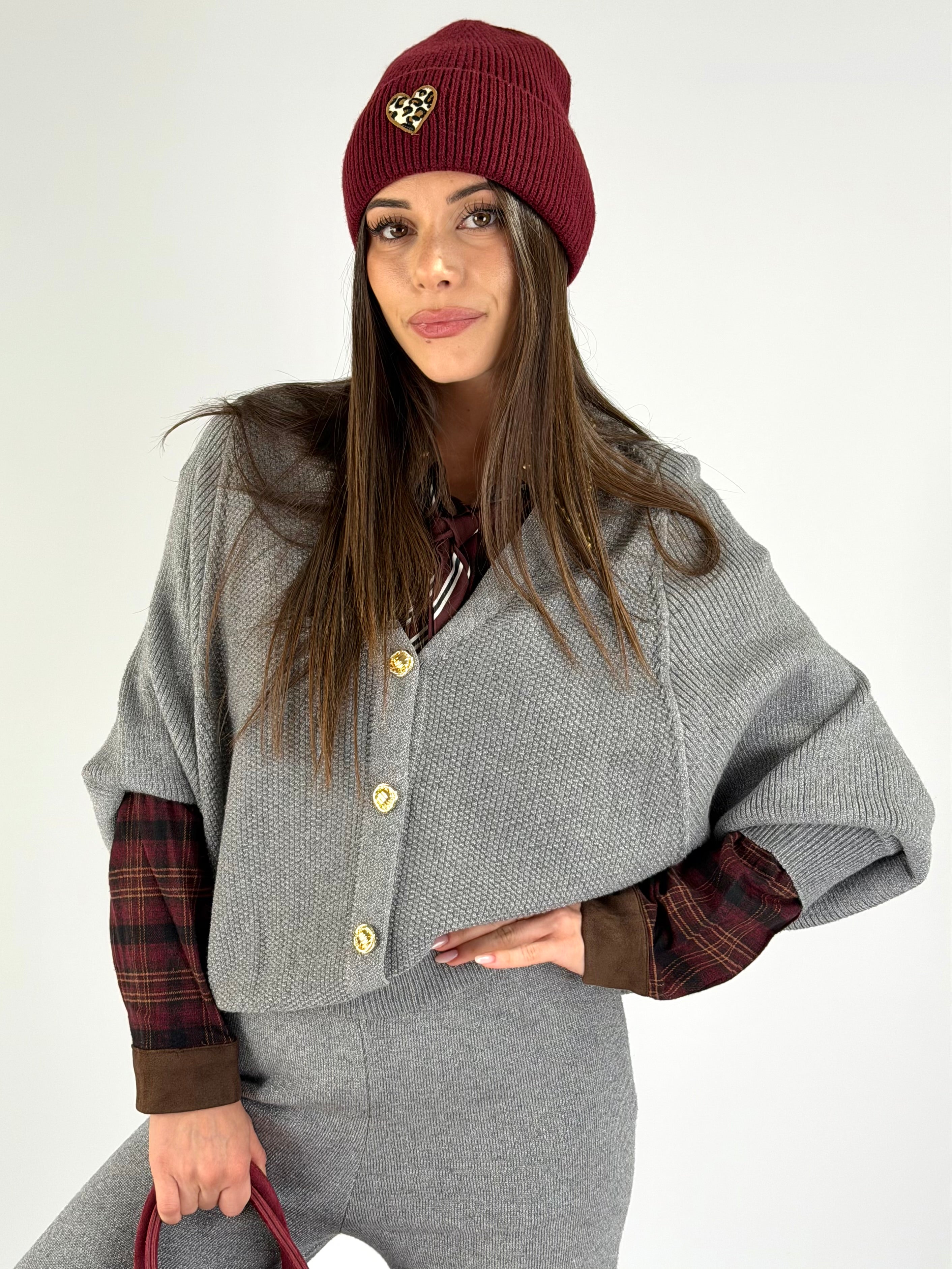 Set Tuta Lurex grigia