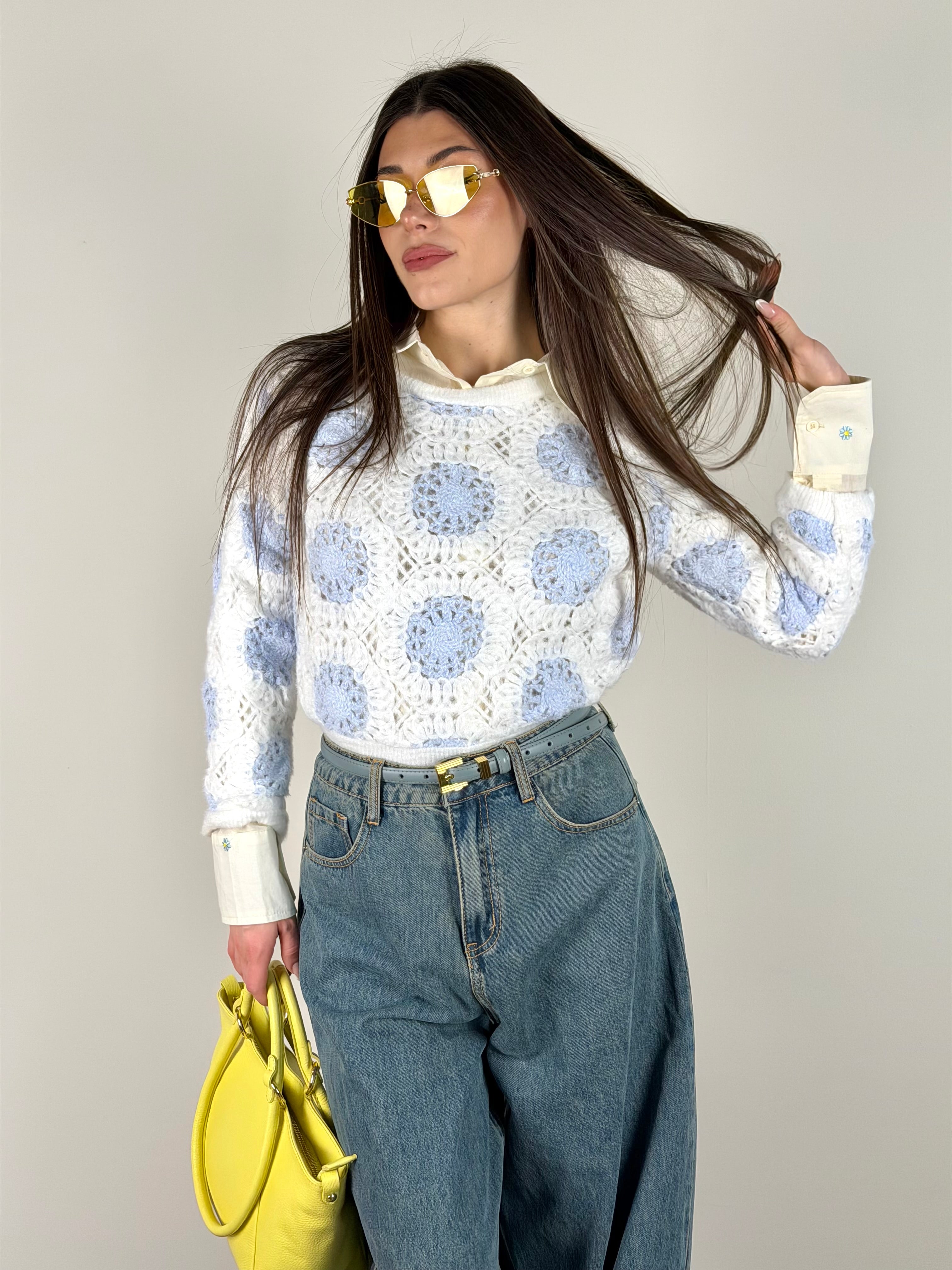 Maglia Dolly celeste