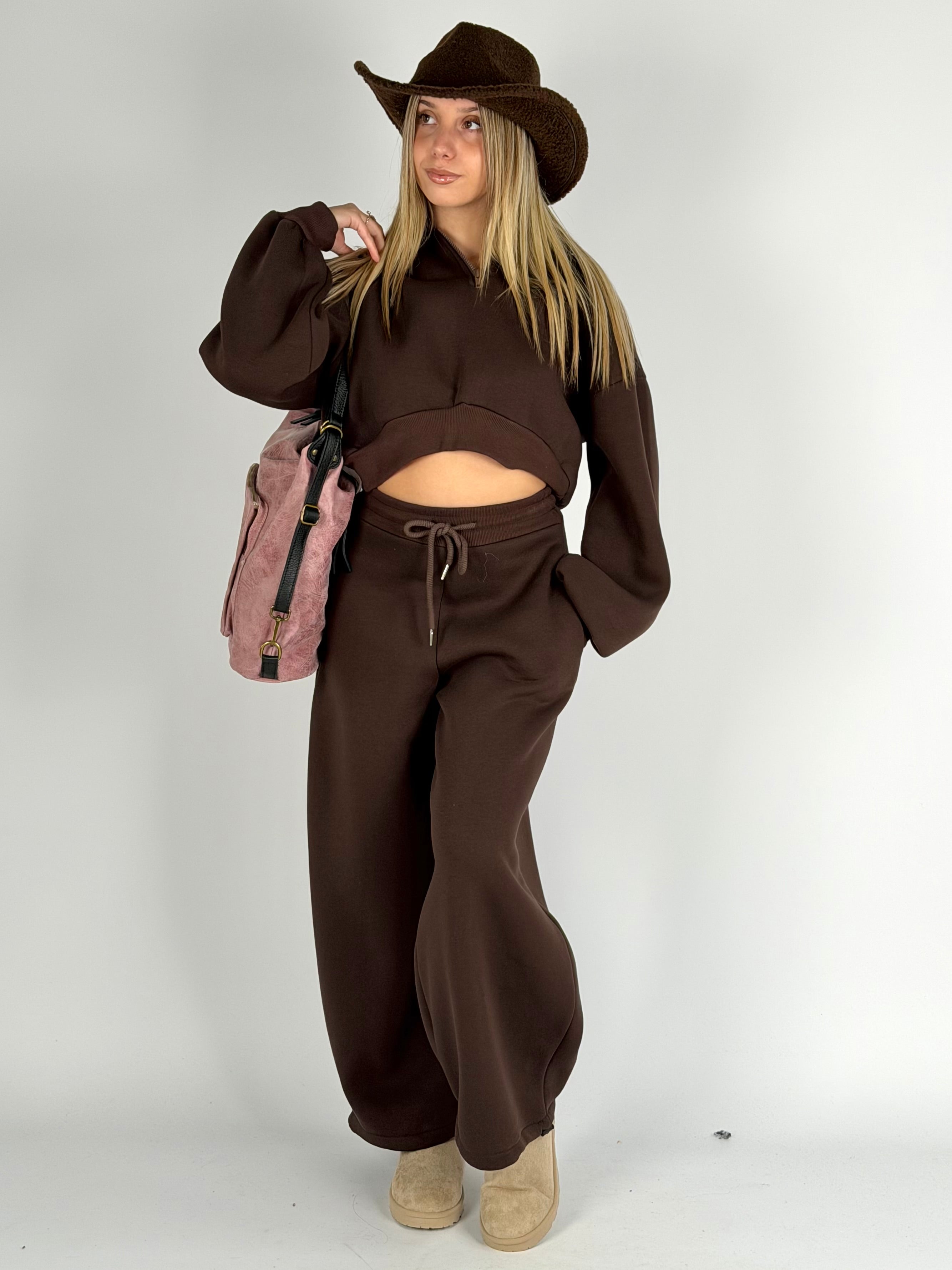 Pantalone tuta sportiva Diva moro