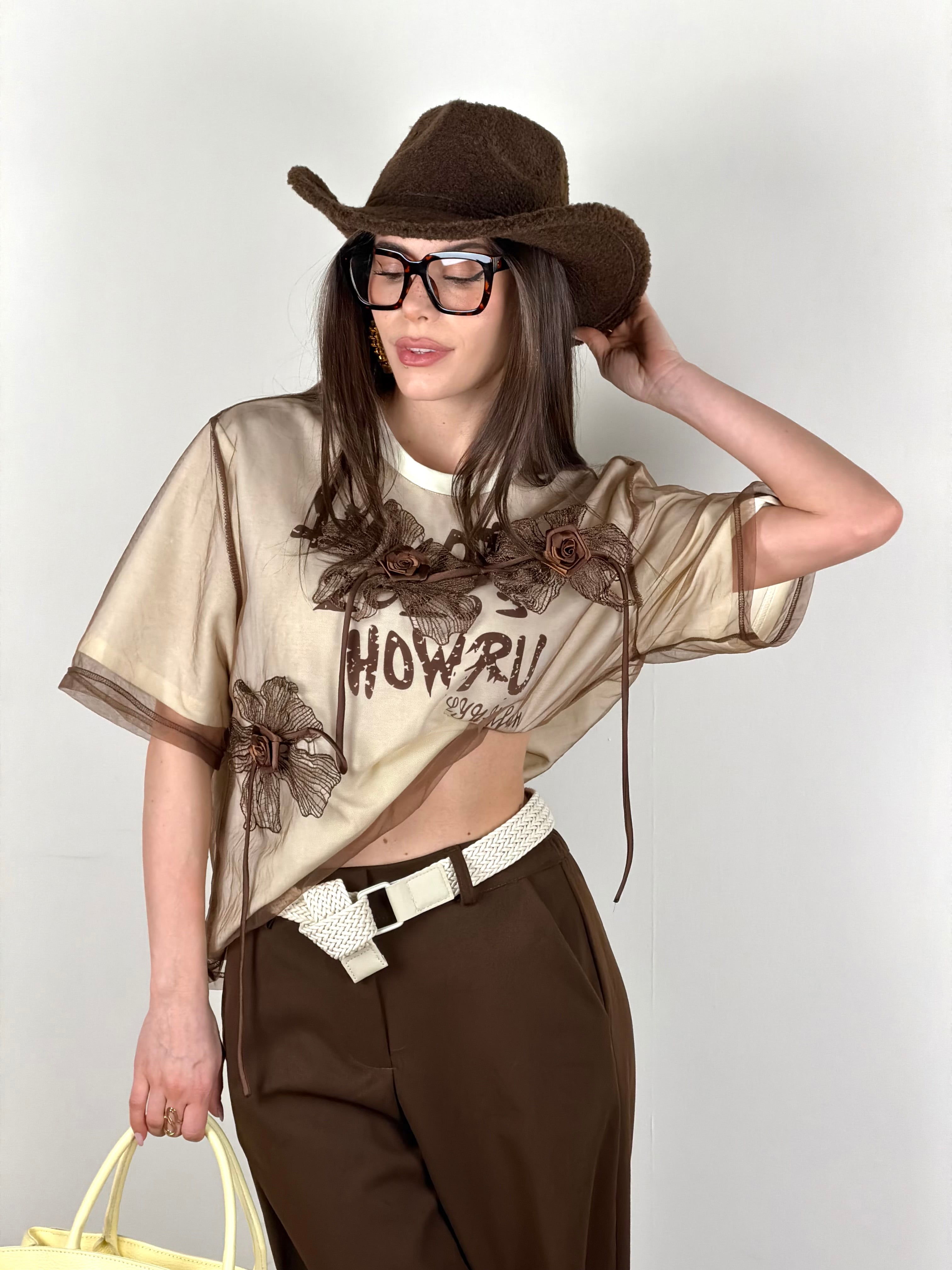 T-shirt Flower effect moro