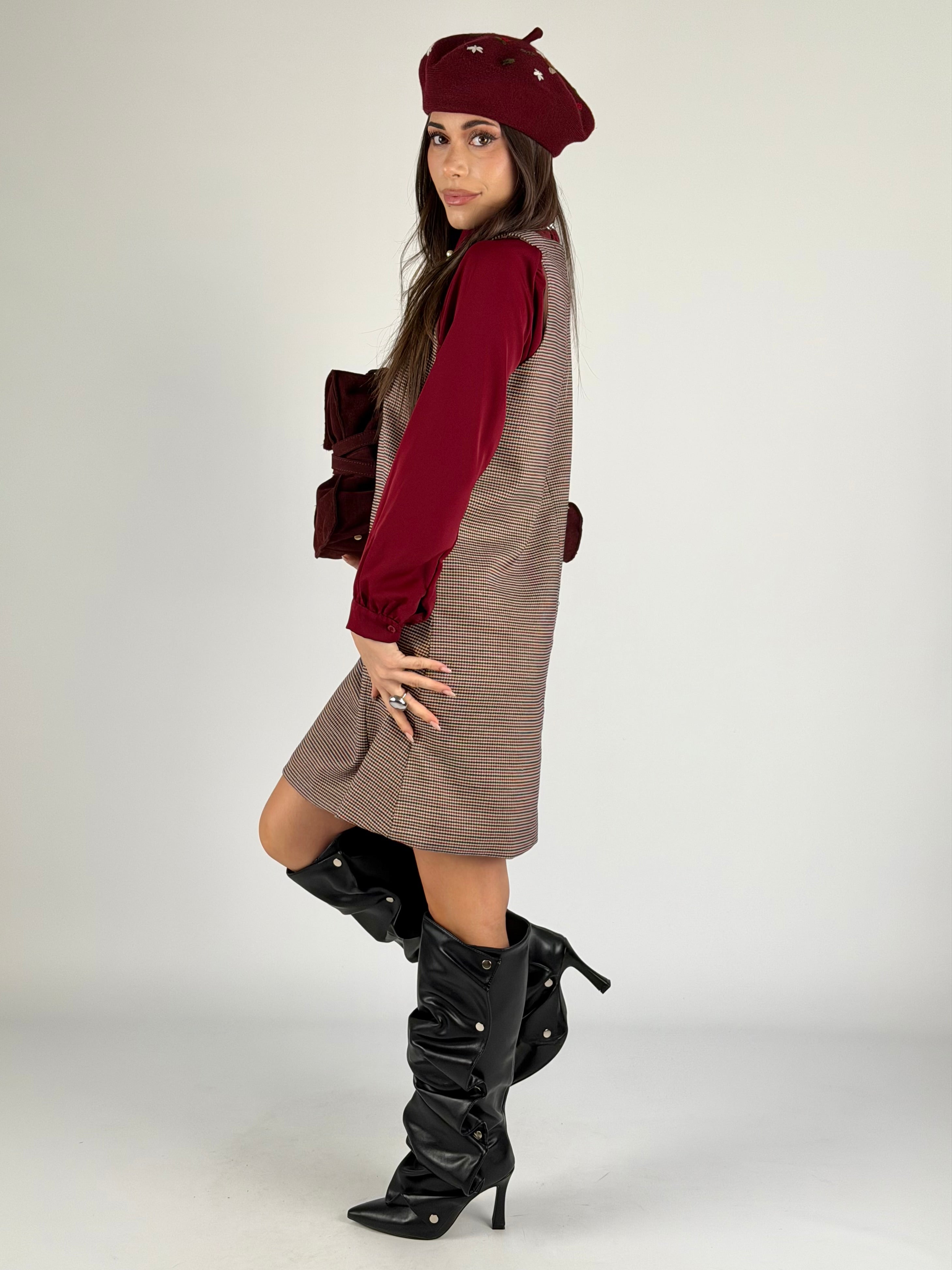 Abito madame bordeaux