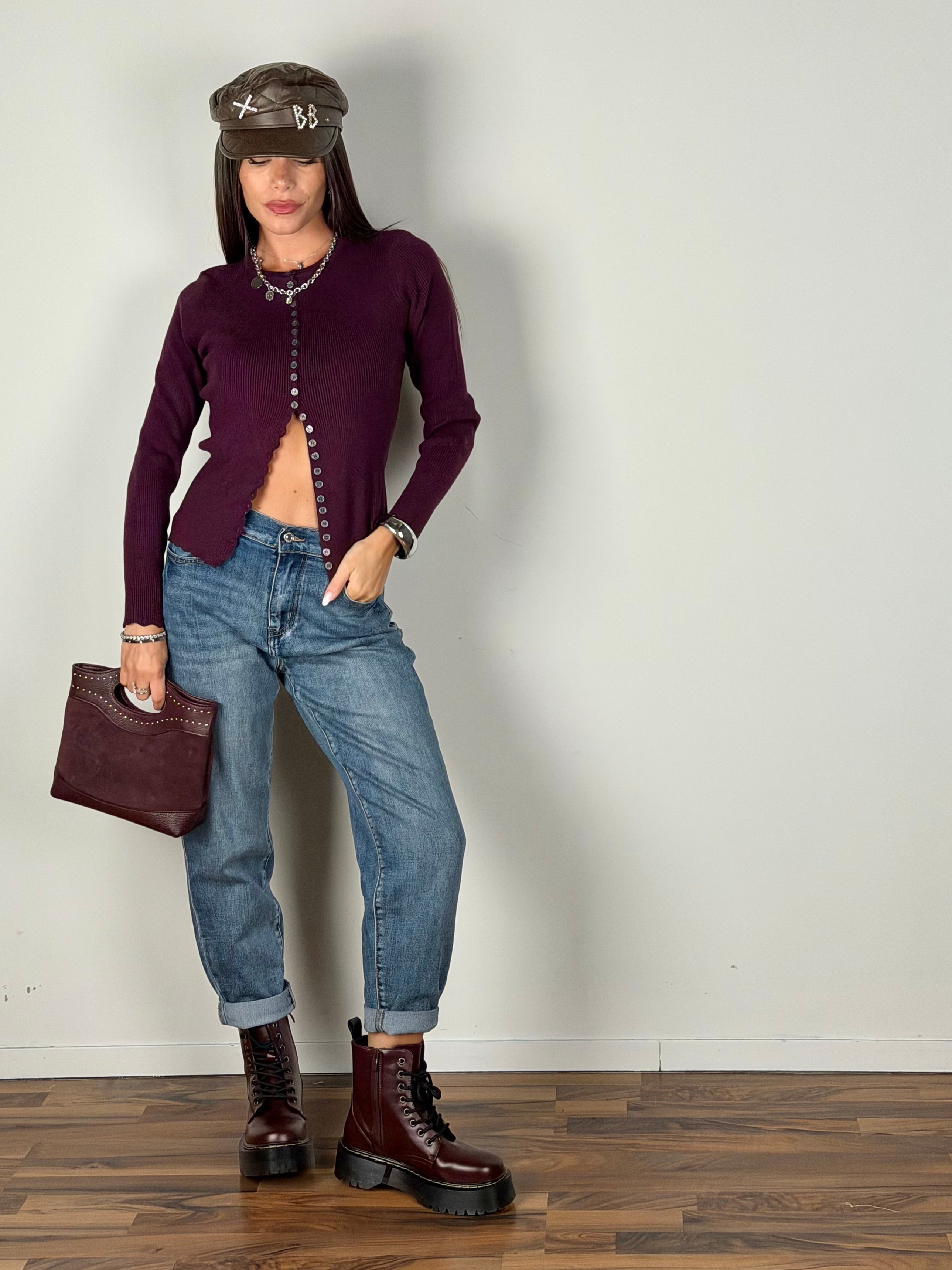 Maglia Madame bordeaux