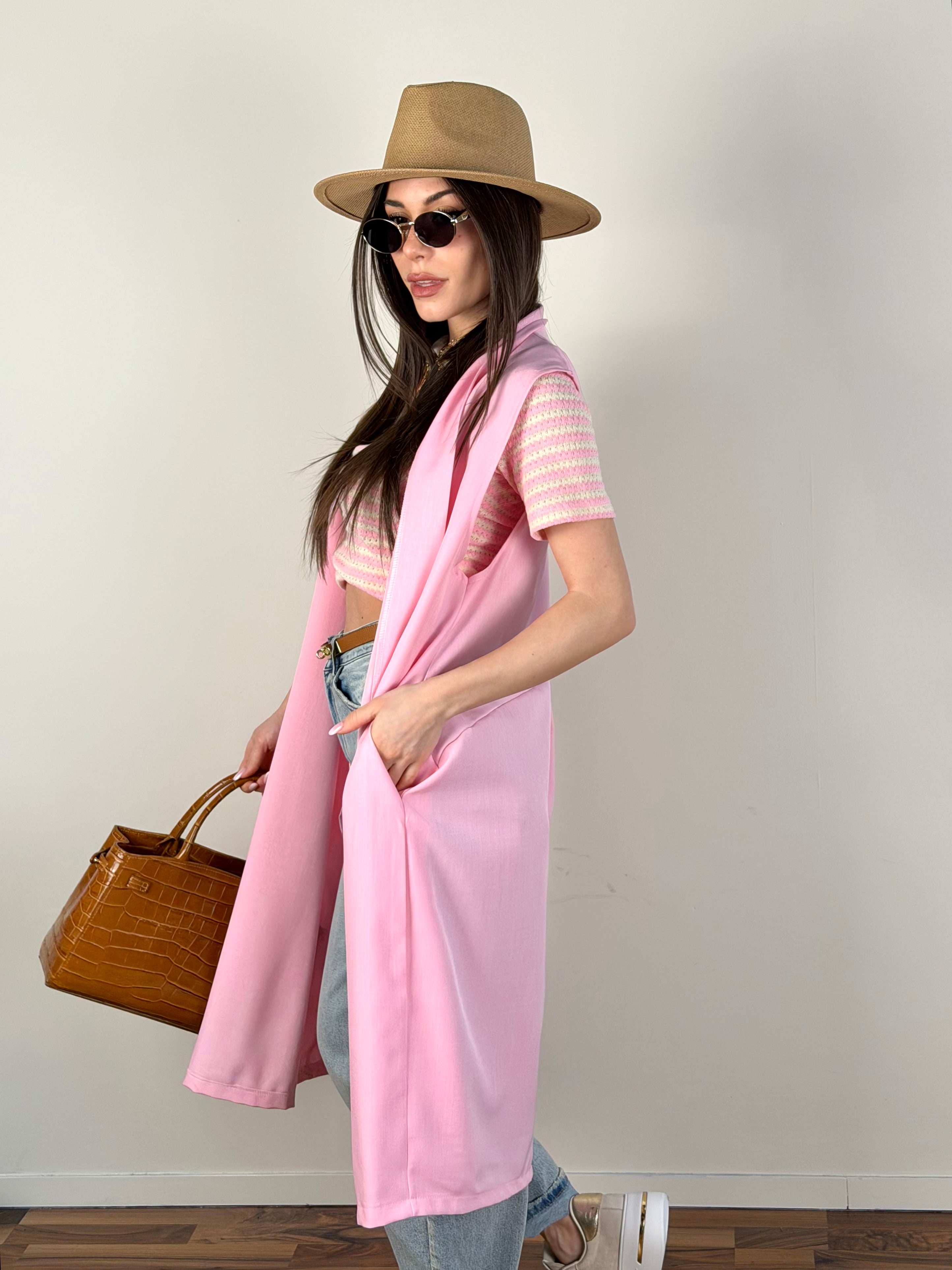 Cardigan Palermo rosa