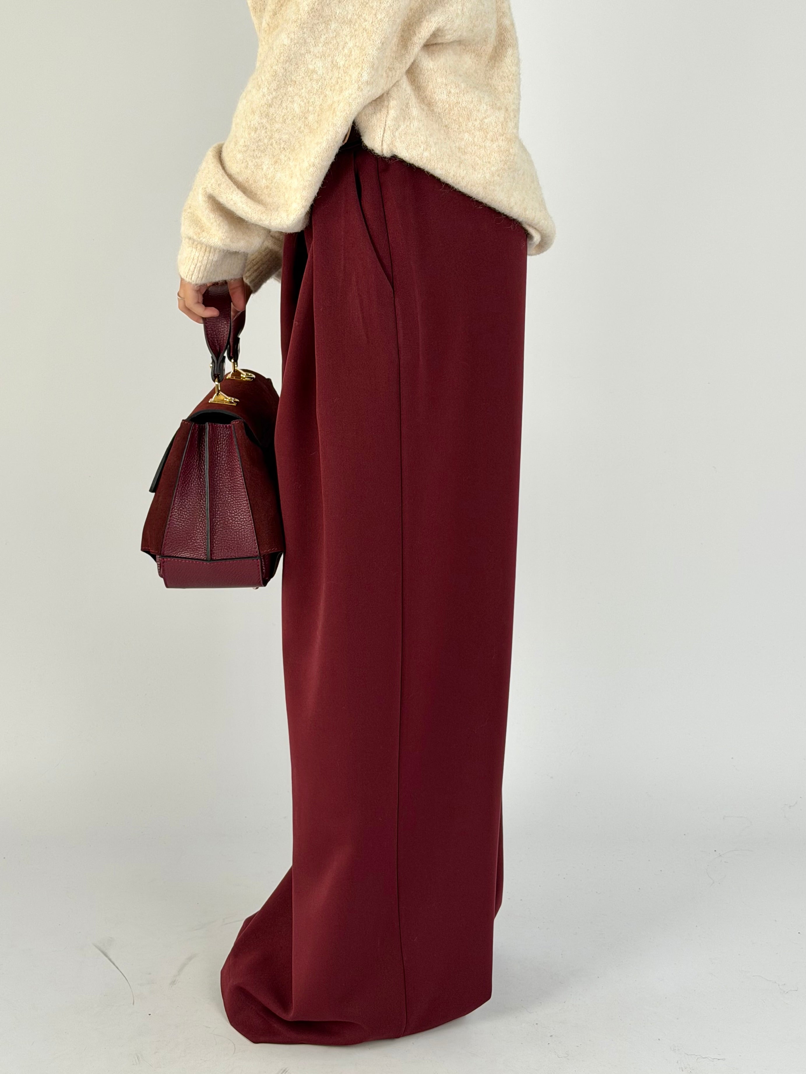 Pantalone Paloma bordeaux