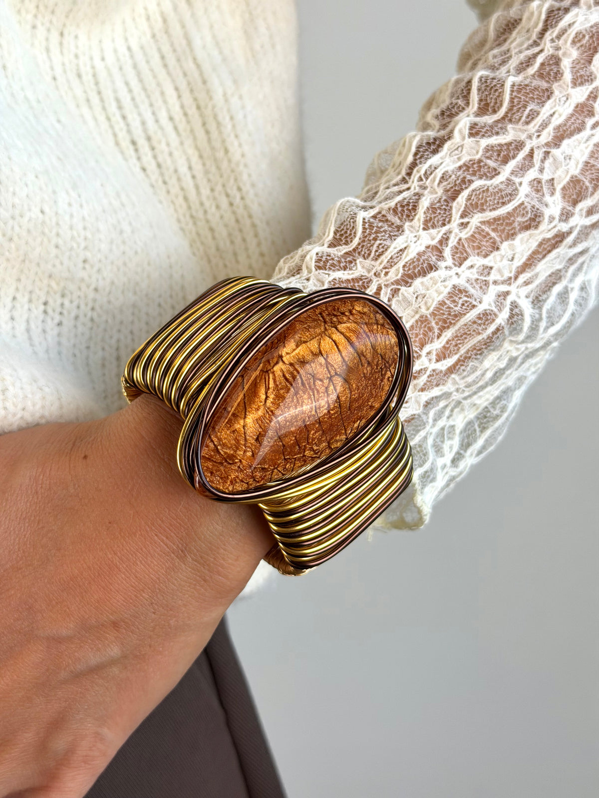 Bracciale goccia - collezione champagne