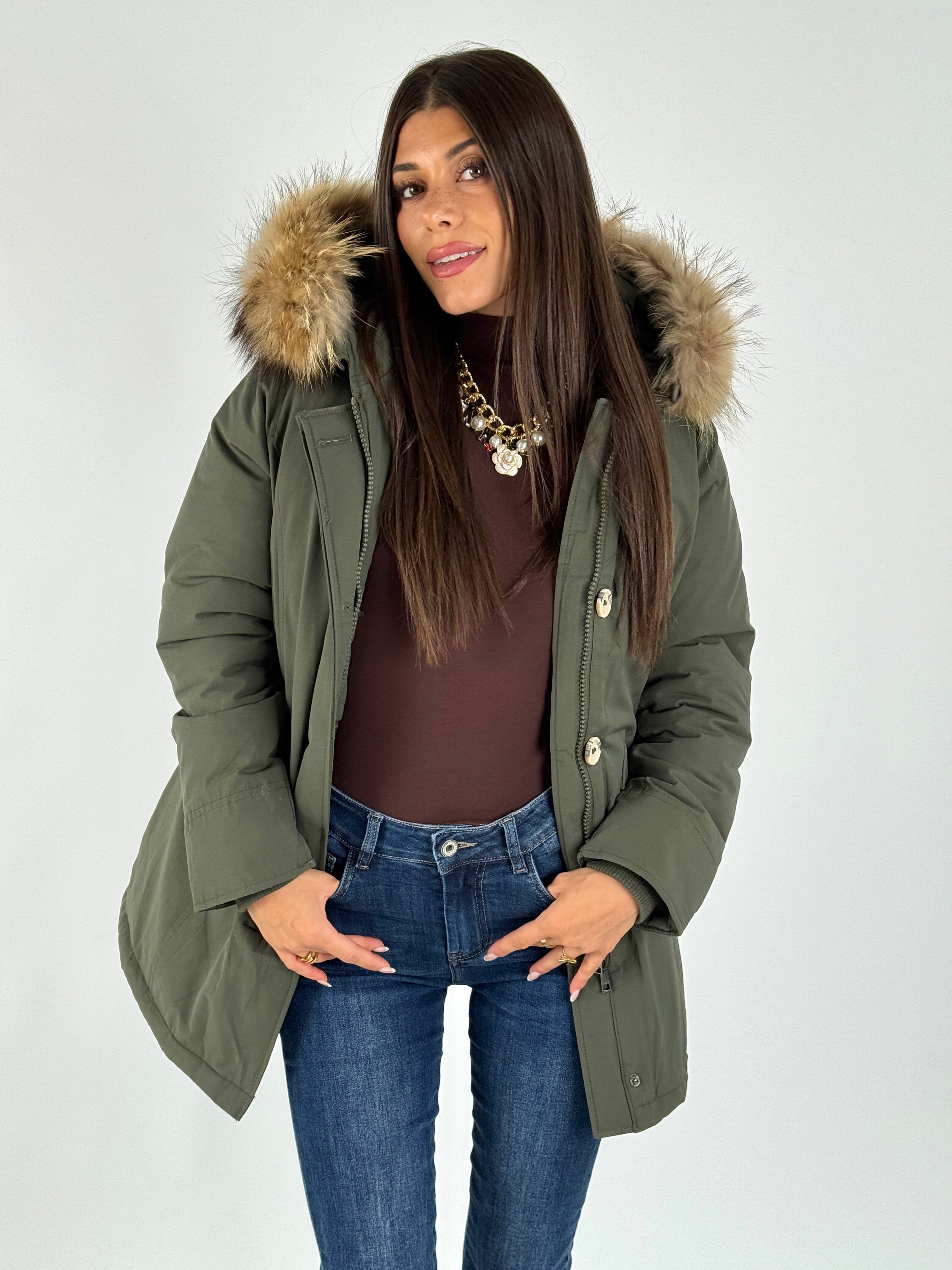 Giaccone Parka verde