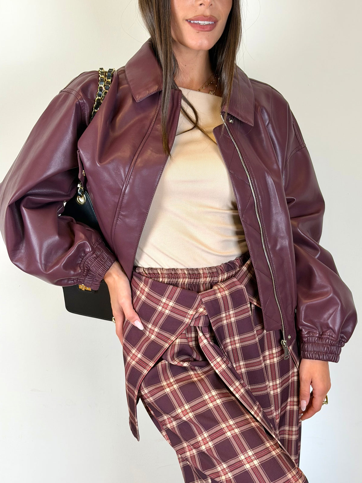 Bomber PREMIUM Label bordeaux