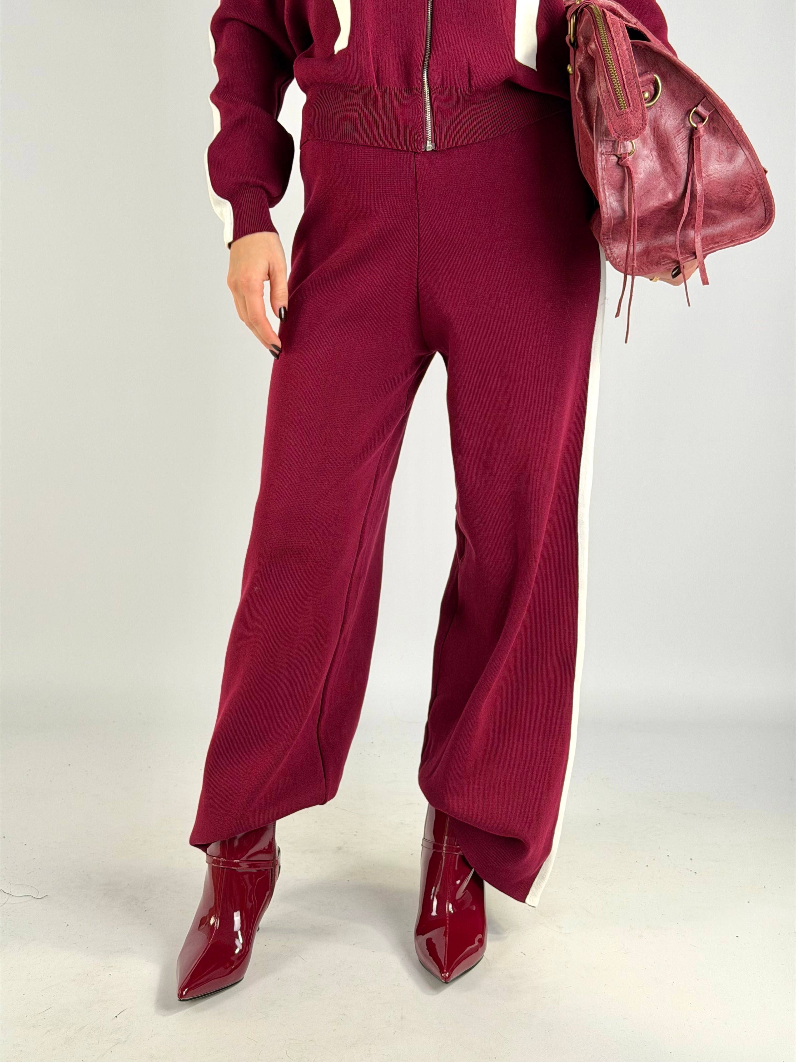 Tuta sportiva Melody bordeaux