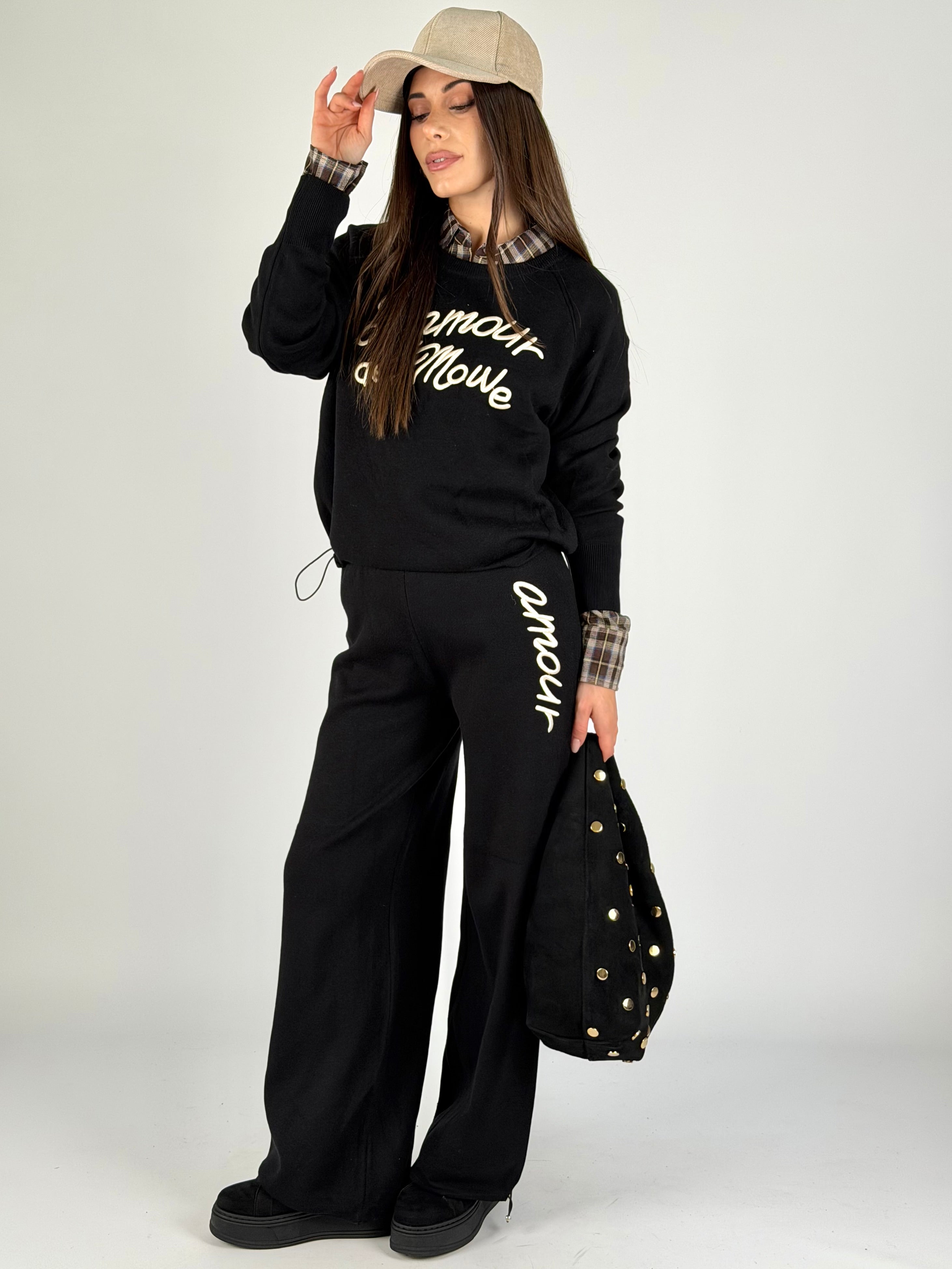 Tuta sportiva L’amour nera