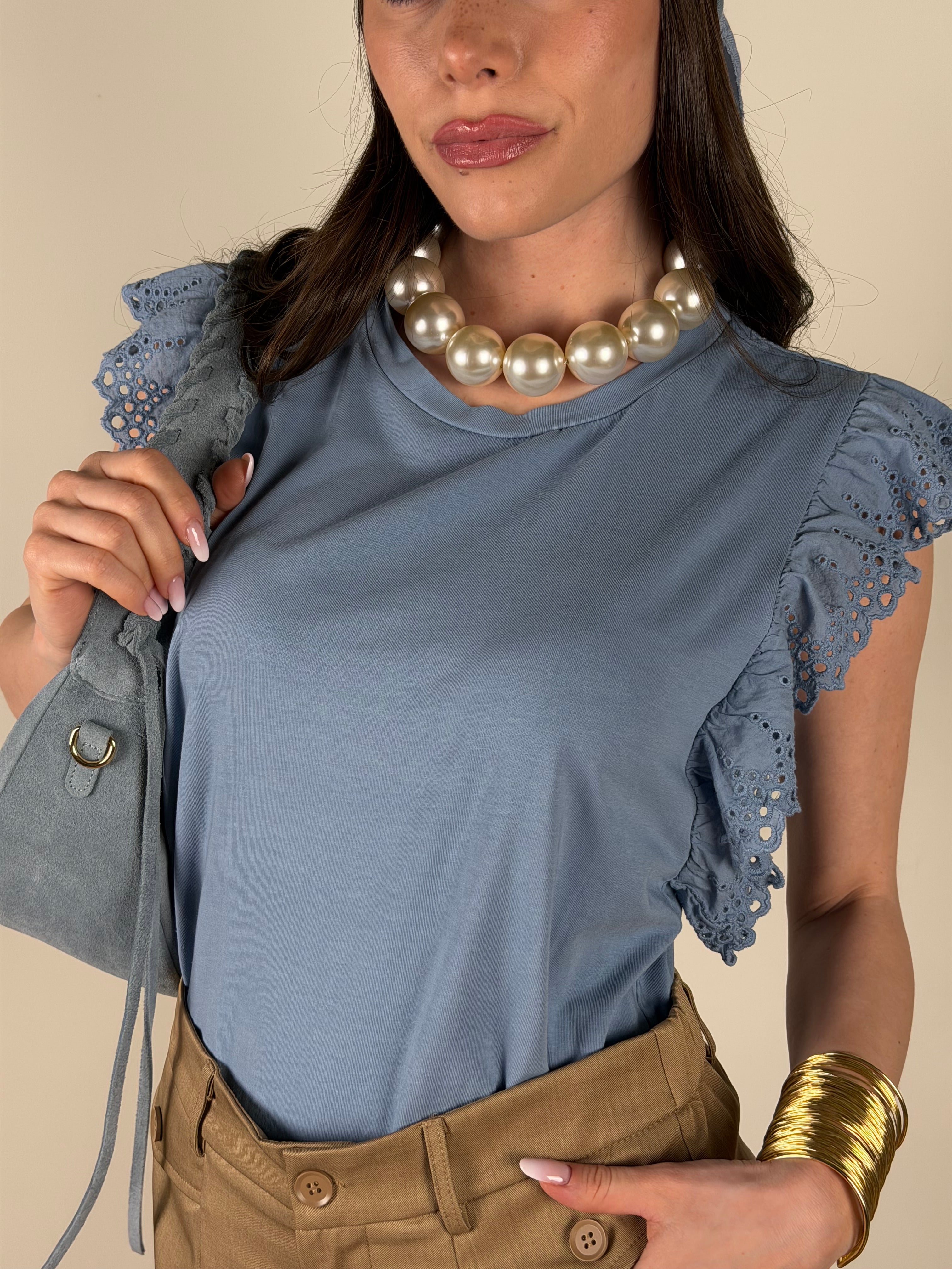 T-shirt Florence celeste